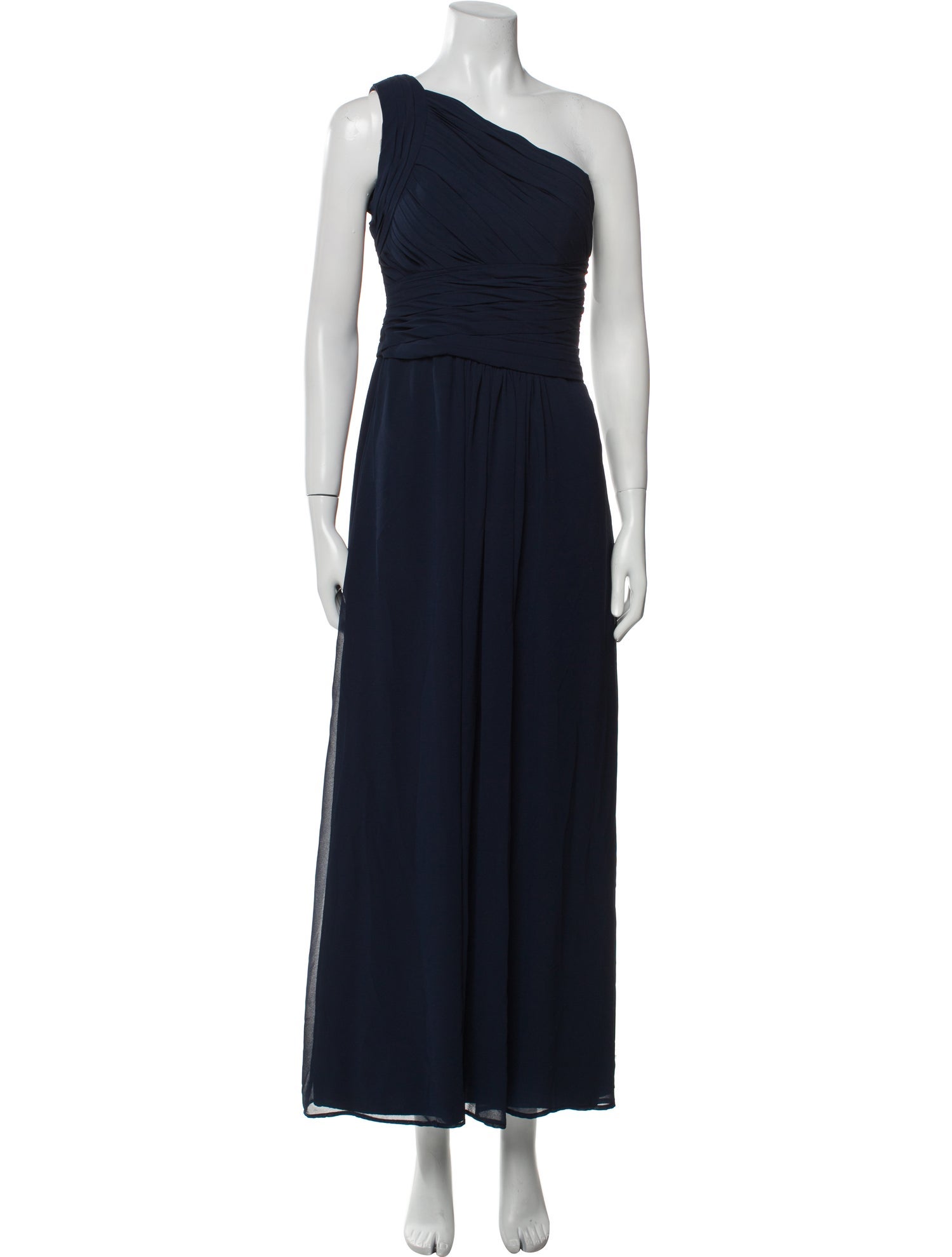 Monique Lhuillier Bridesmaids One-Shoulder Long Dress