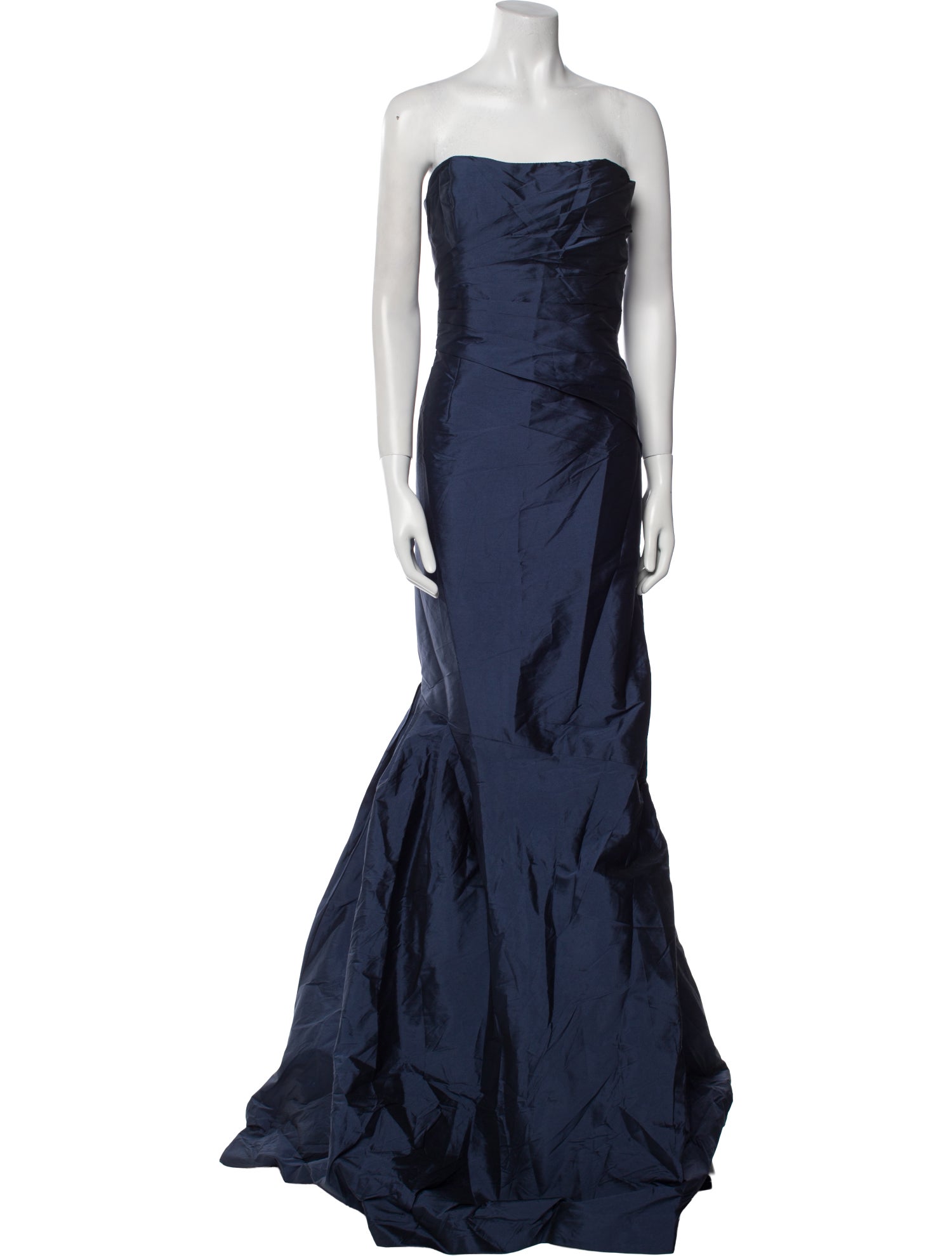 Monique Lhuillier Bridesmaids Strapless Long Dress