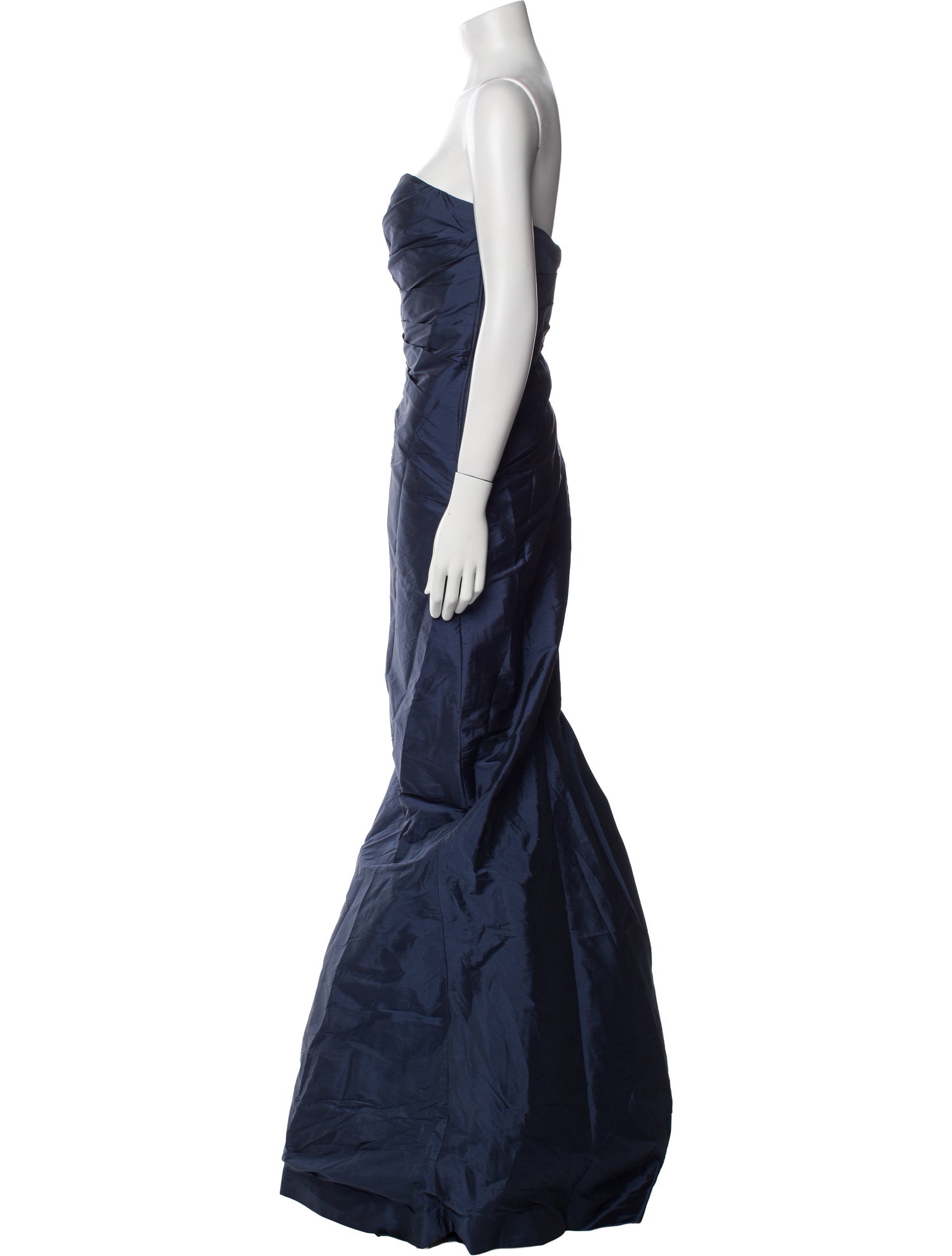 Monique Lhuillier Bridesmaids Strapless Long Dress