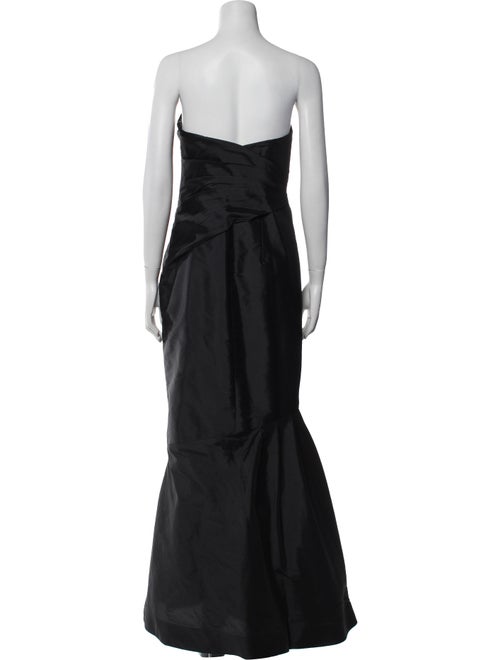 Monique Lhuillier Bridesmaids Strapless Long Dress