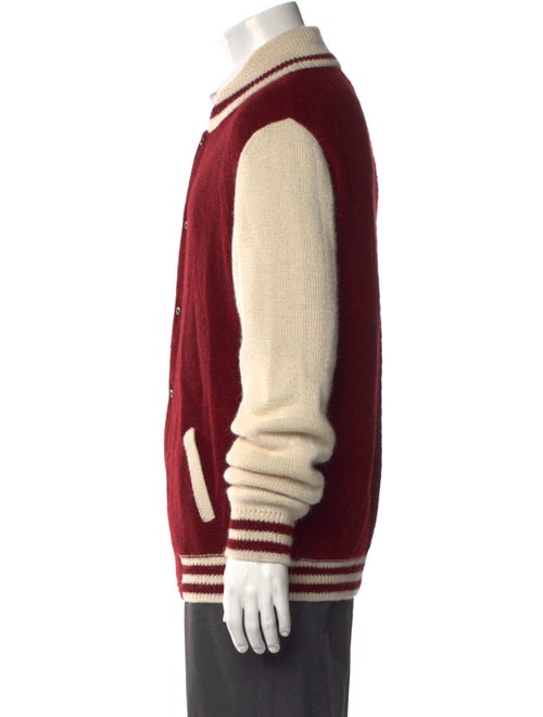 Monsieur Lacenaire Alpaca Colorblock Pattern Cardigan