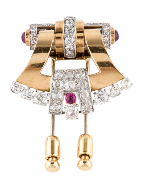 Mellerio dits Meller Diamond & Ruby Brooch