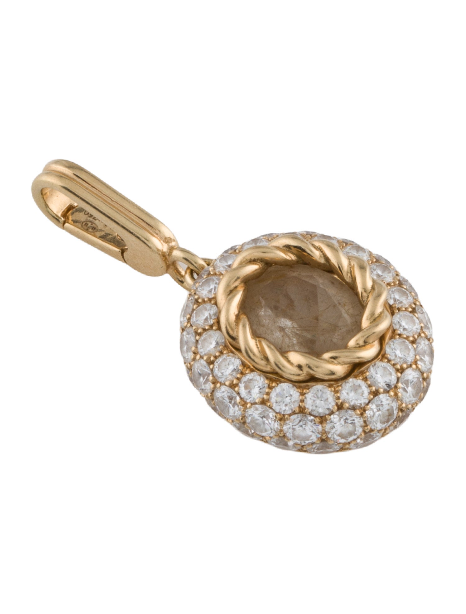 Mellerio dits Meller 18K Rutilated Quartz & Diamond Baby Queen Pendant