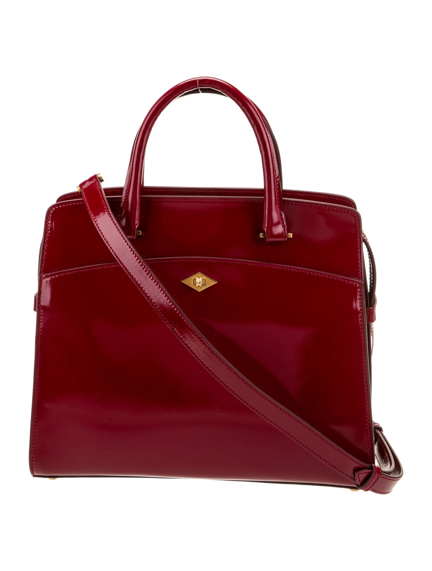 Métier Patent Leather Top Handle Bag