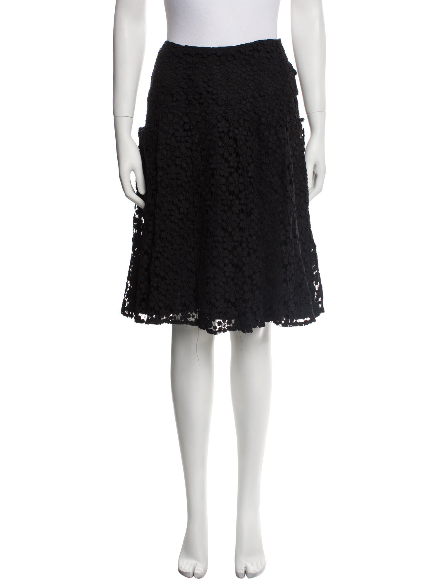 Morgane Le Fay Silk Knee-Length Skirt