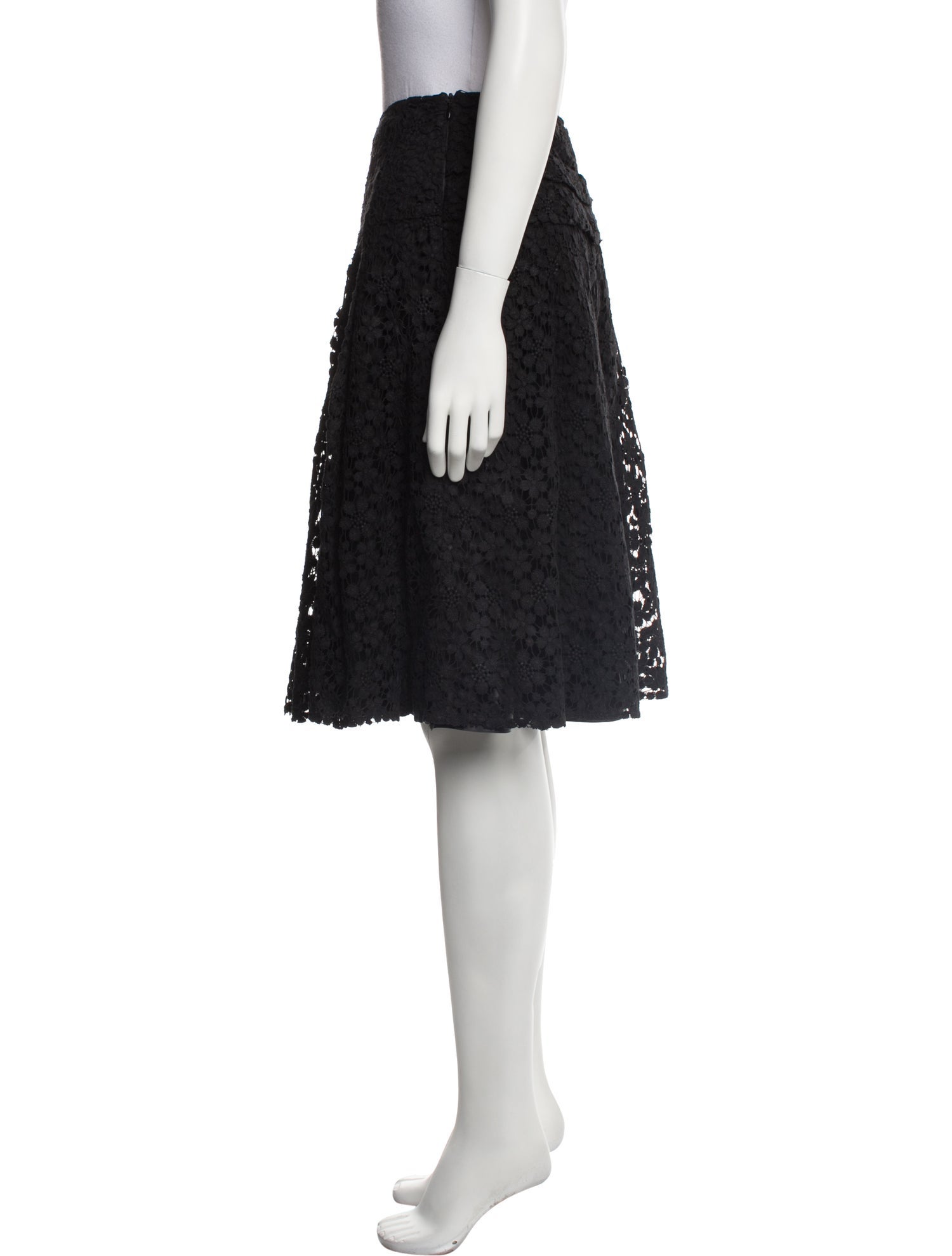 Morgane Le Fay Silk Knee-Length Skirt