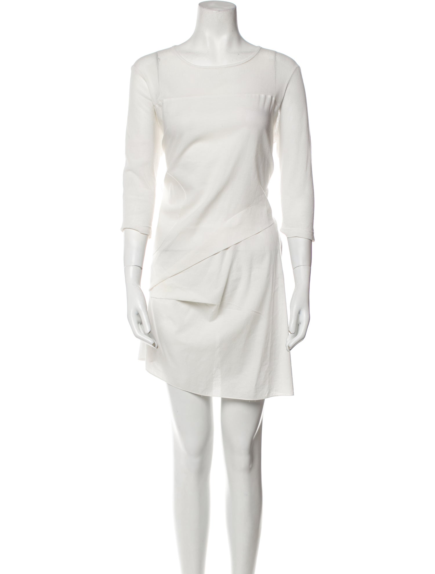 Morgane Le Fay Bateau Neckline Mini Dress