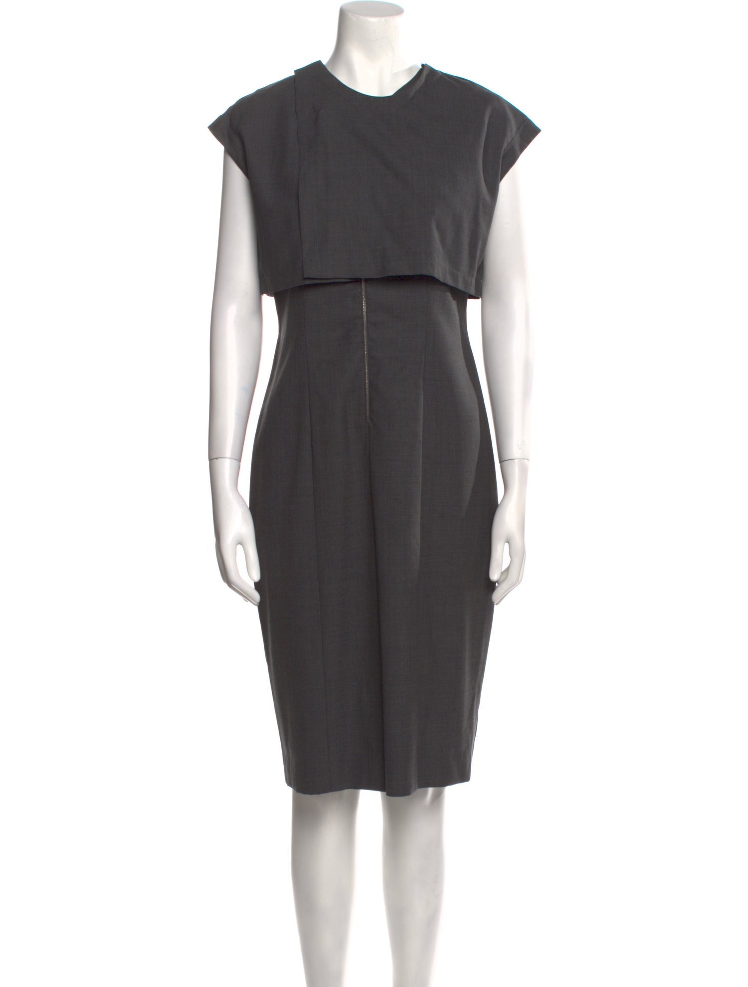 Morgane Le Fay Crew Neck Midi Length Dress