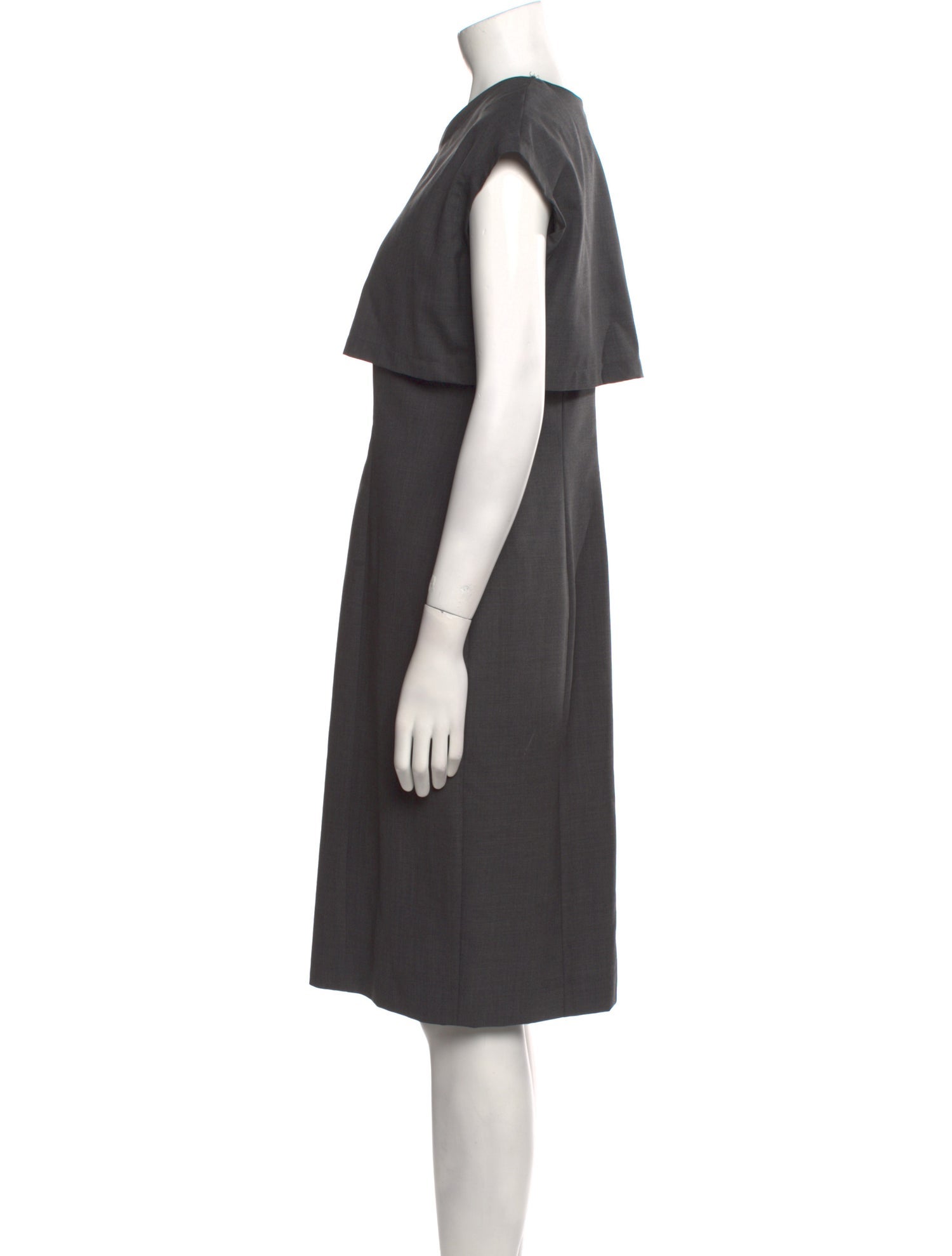 Morgane Le Fay Crew Neck Midi Length Dress