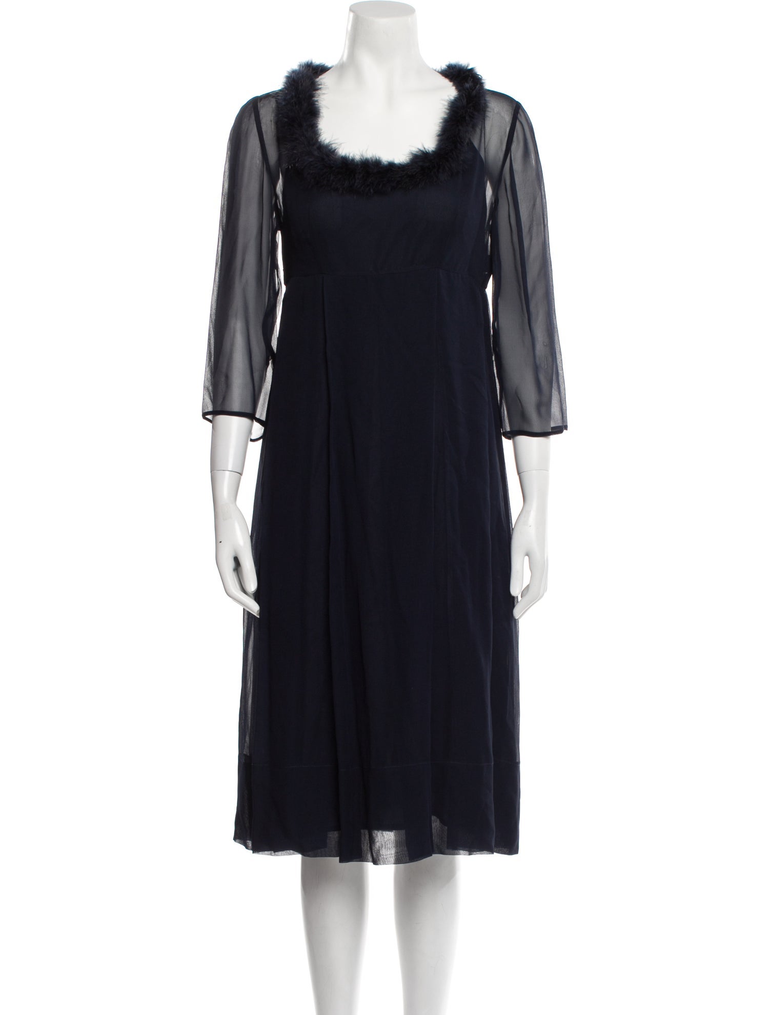 Morgane Le Fay Silk Knee-Length Dress