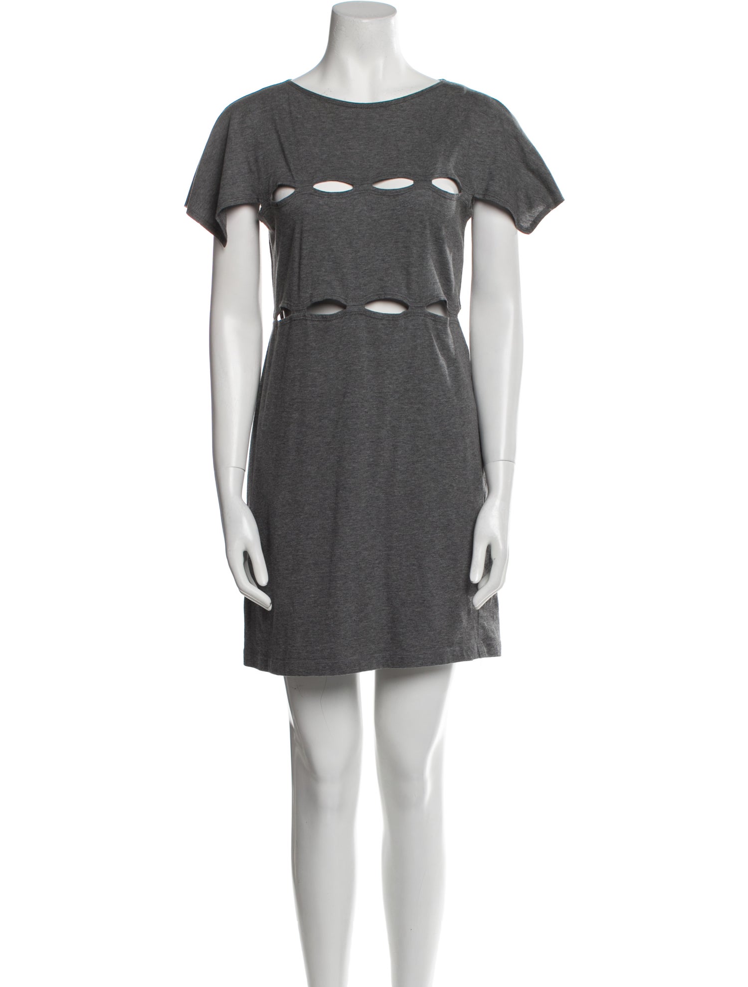 Morgane Le Fay Bateau Neckline Mini Dress