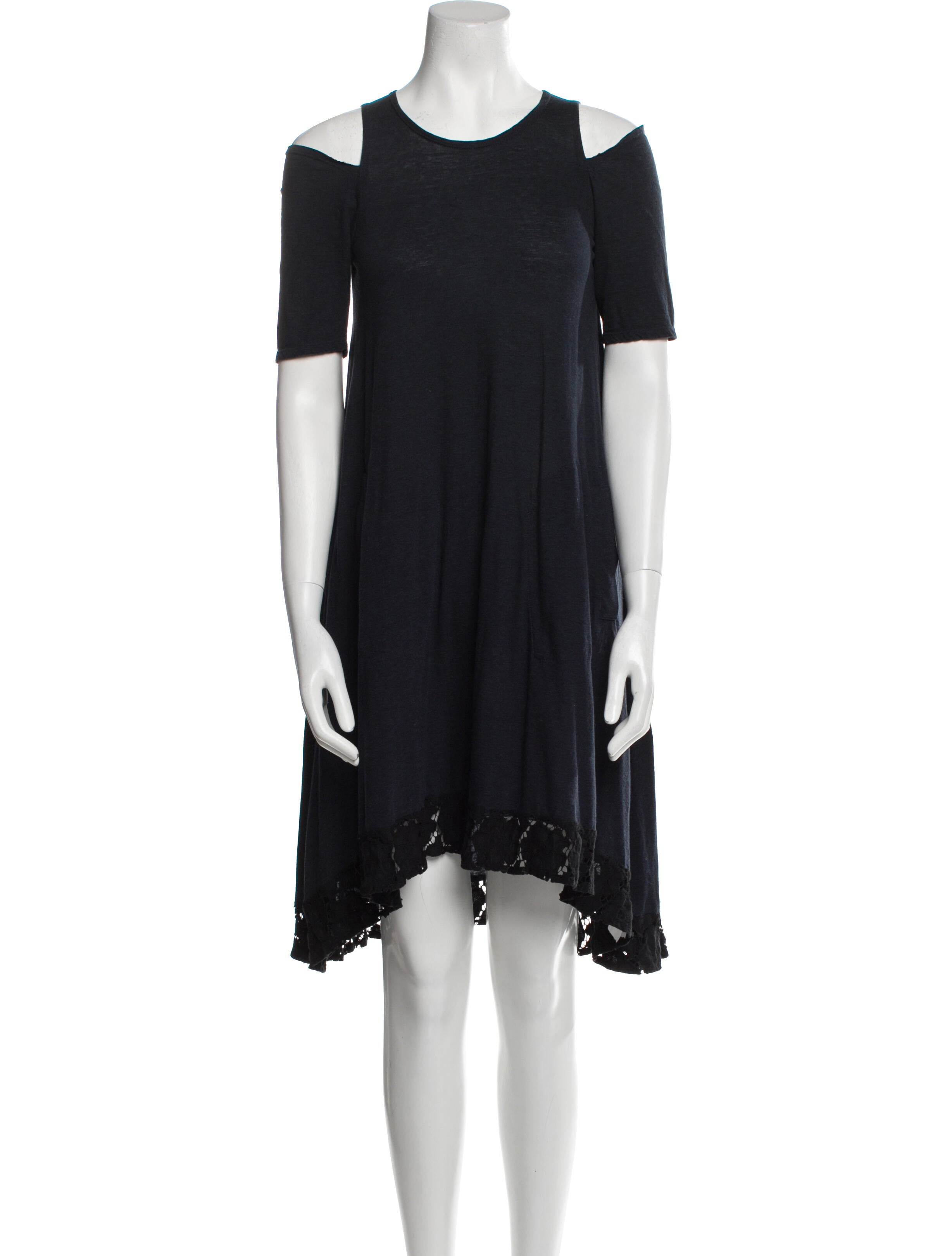 Morgane Le Fay Crew Neck Knee-Length Dress