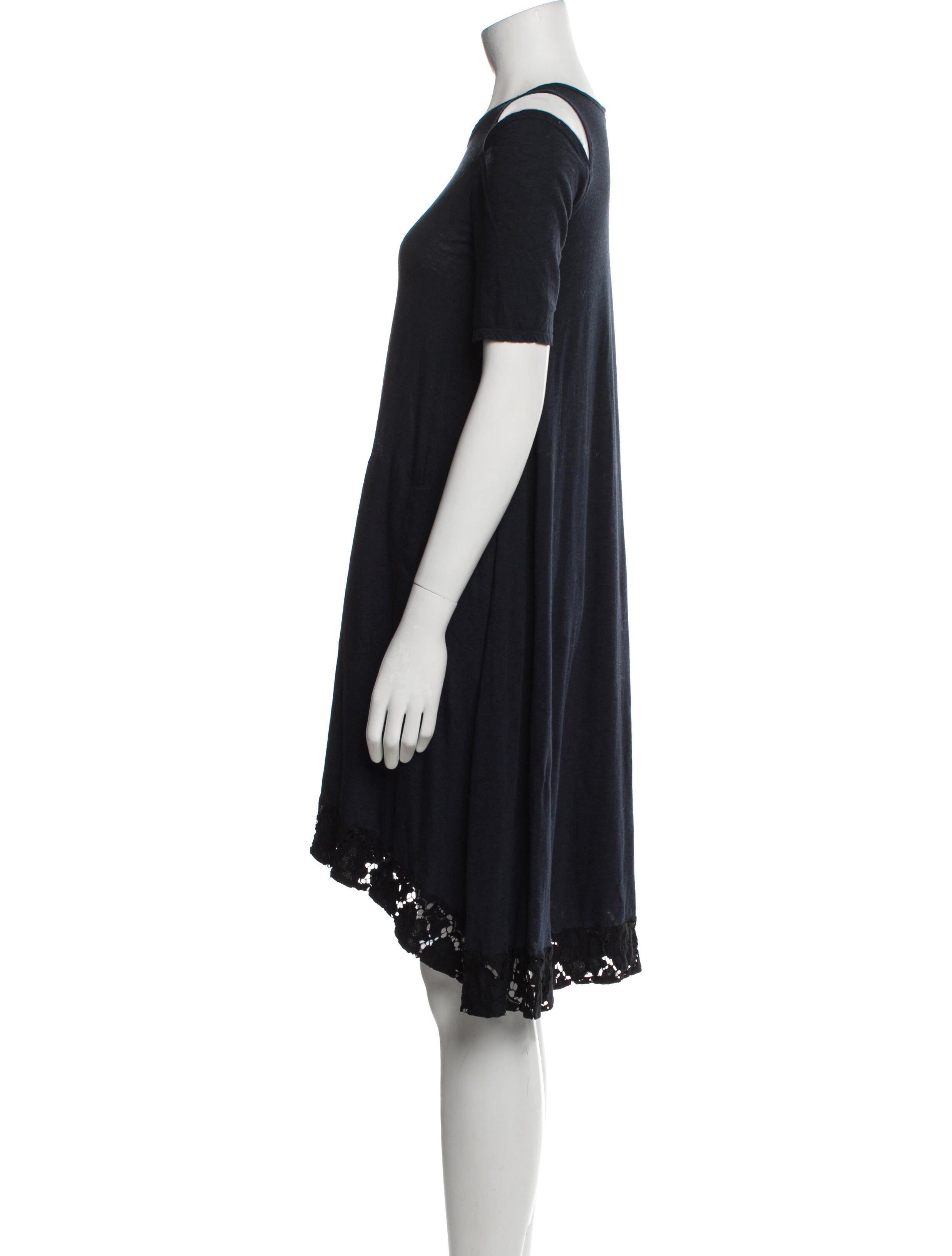 Morgane Le Fay Crew Neck Knee-Length Dress