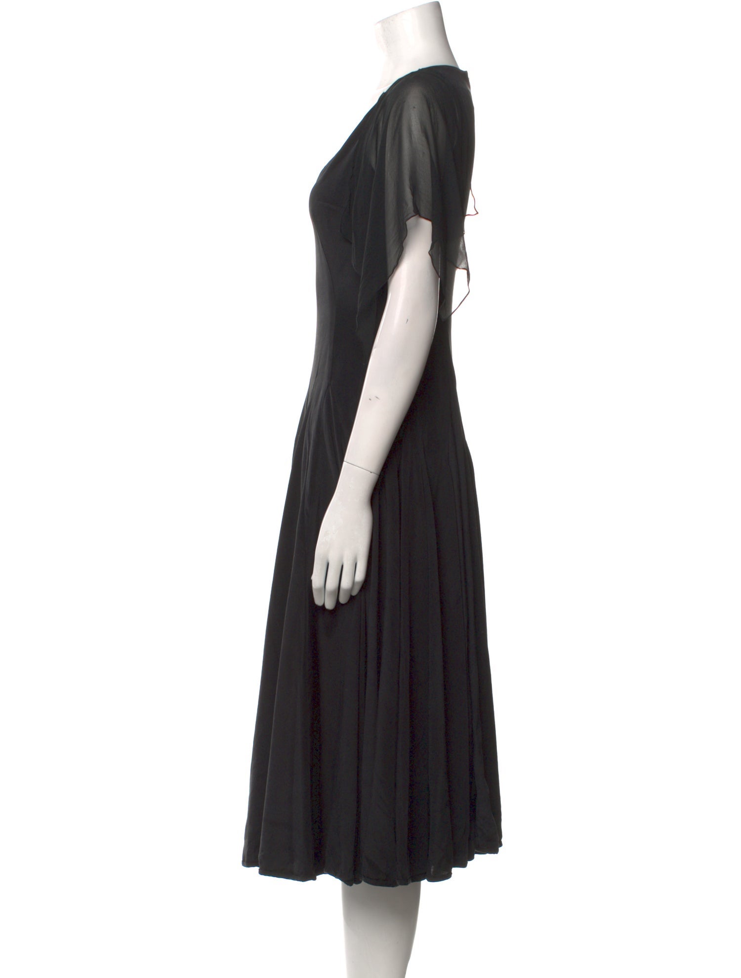 Morgane Le Fay Silk Midi Length Dress