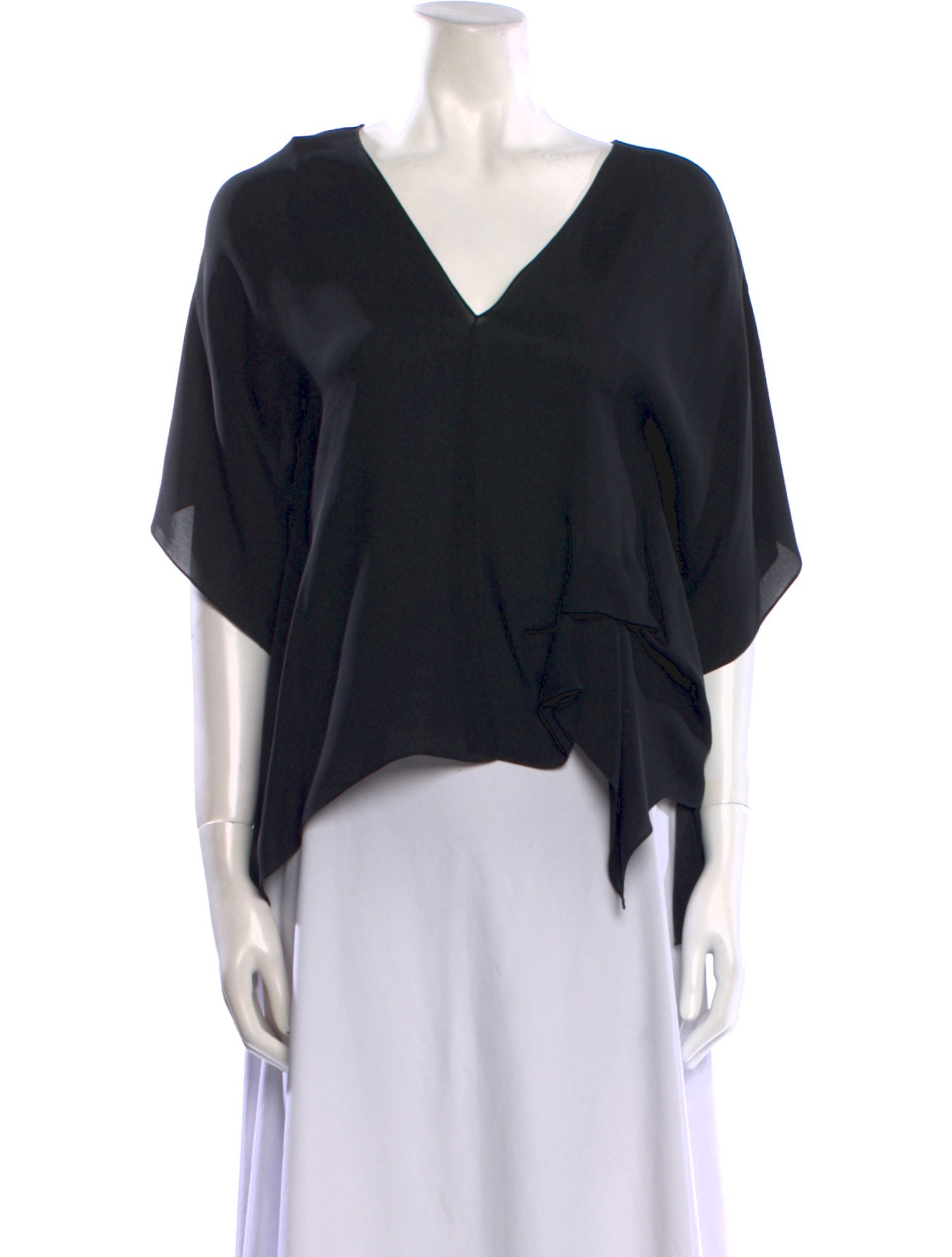 Morgane Le Fay Silk V-Neck Blouse