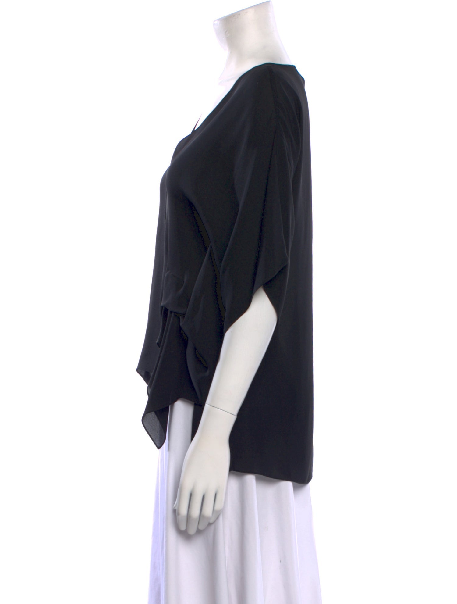 Morgane Le Fay Silk V-Neck Blouse