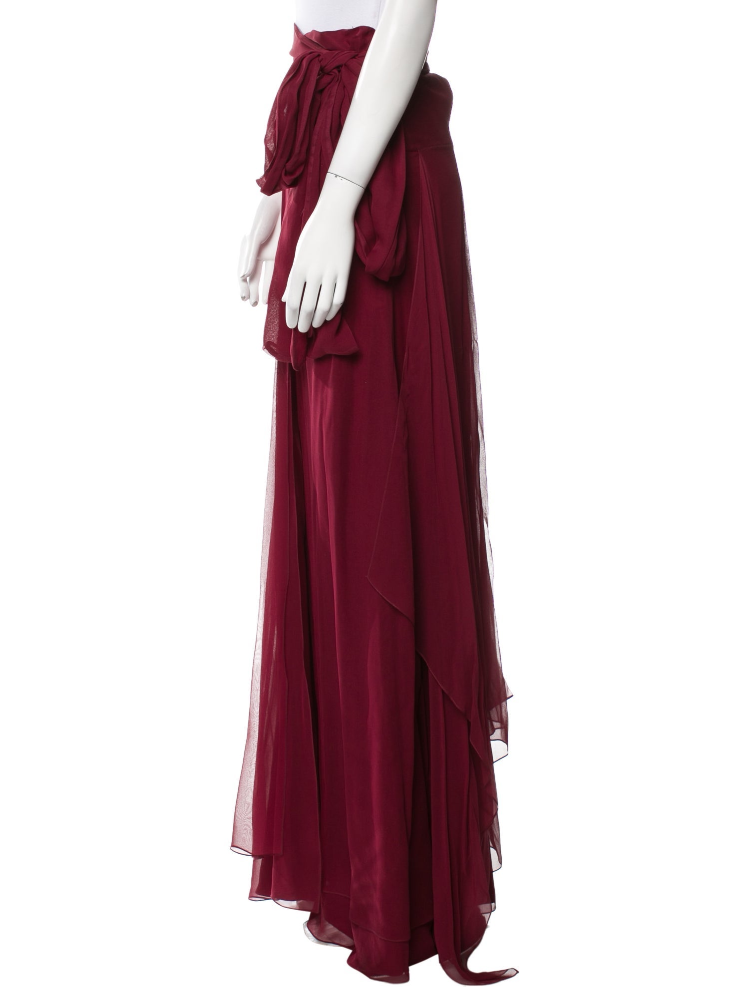 Morgane Le Fay Silk Long Skirt