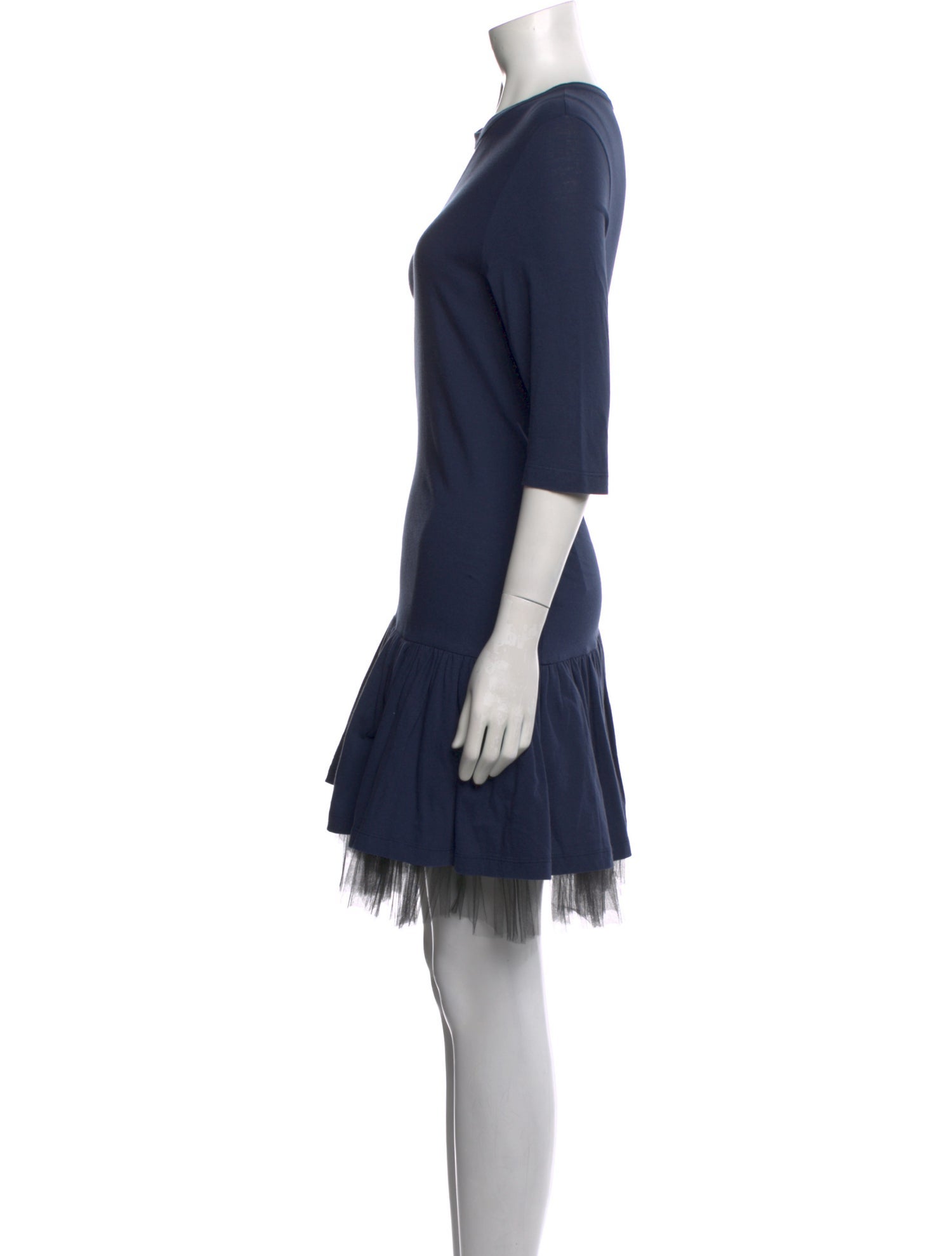 Morgane Le Fay Crew Neck Mini Dress