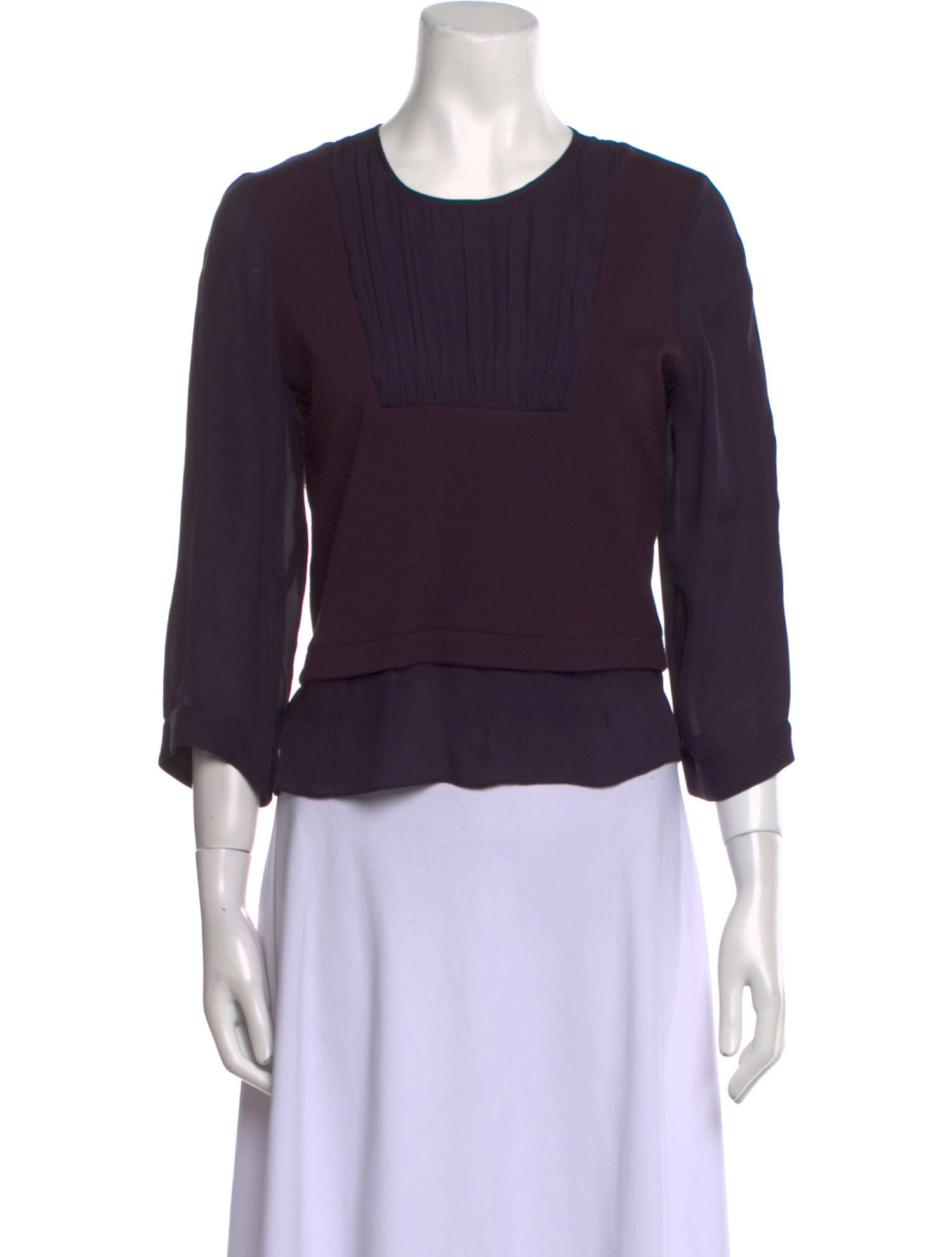 Morgane Le Fay Wool Crew Neck Crop Top