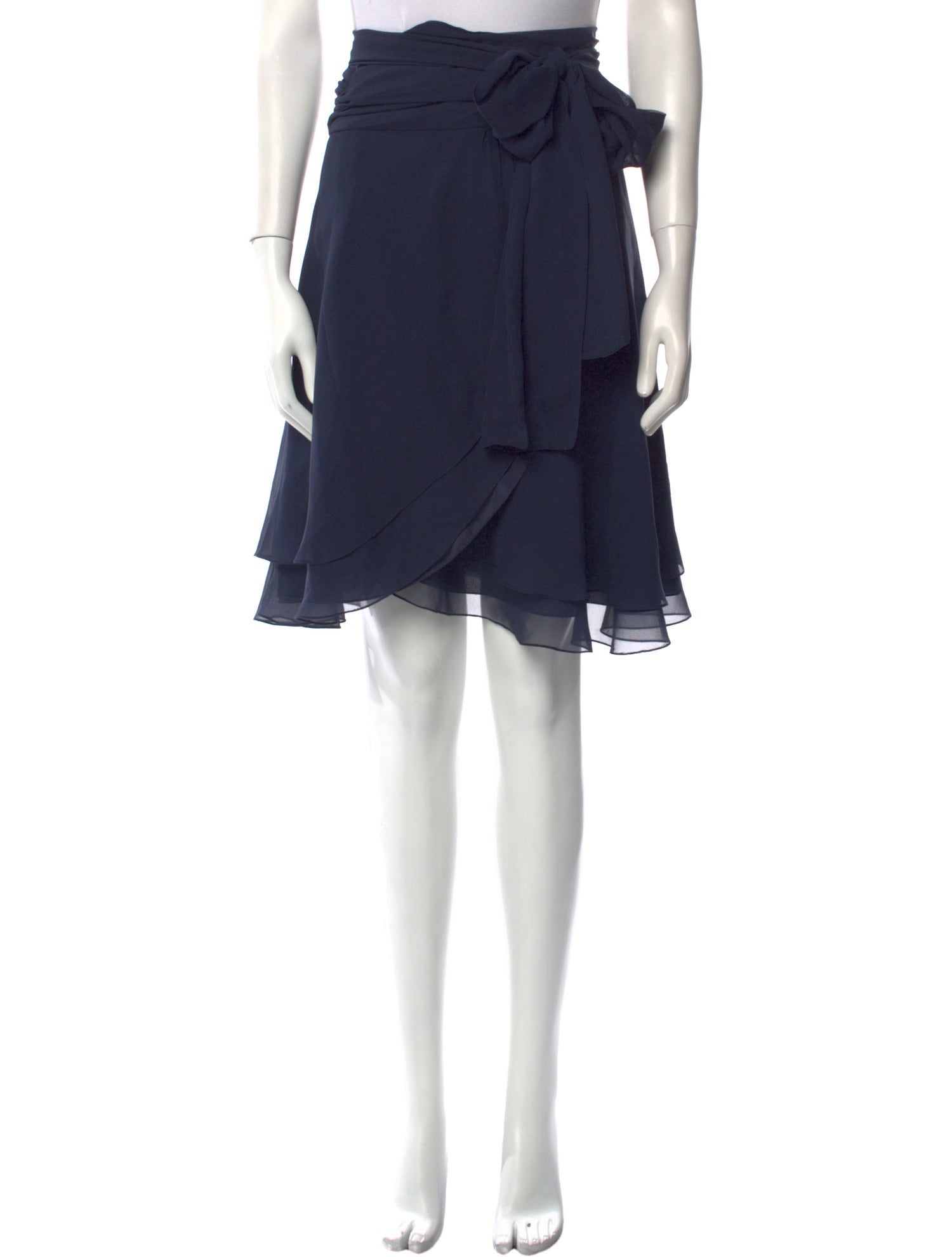 Morgane Le Fay Silk Knee-Length Skirt