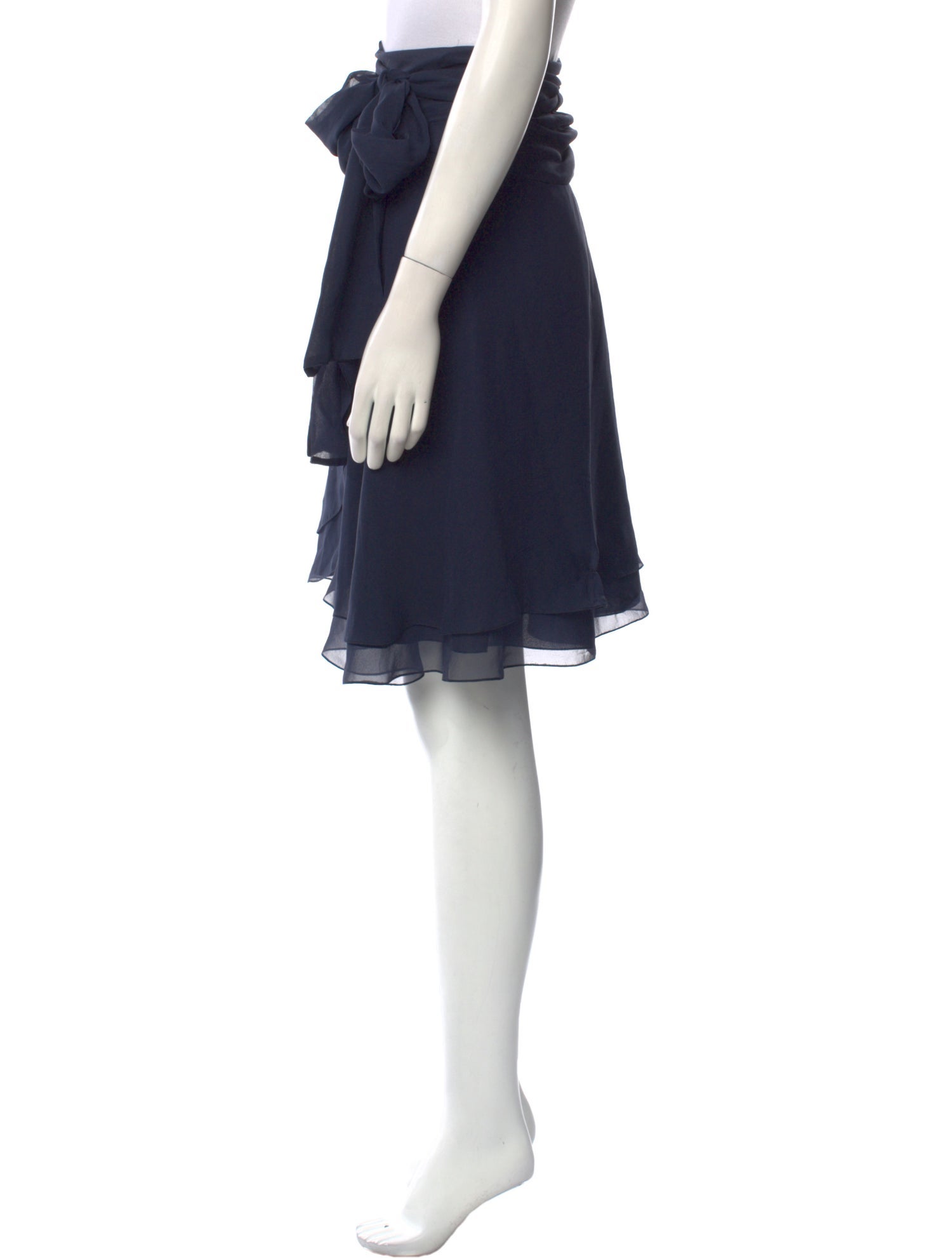 Morgane Le Fay Silk Knee-Length Skirt