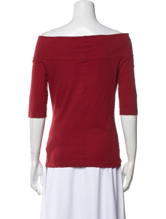 Morgane Le Fay Off-The-Shoulder Three-Quarter Sleeve Top