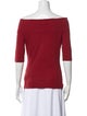 Morgane Le Fay Off-The-Shoulder Three-Quarter Sleeve Top