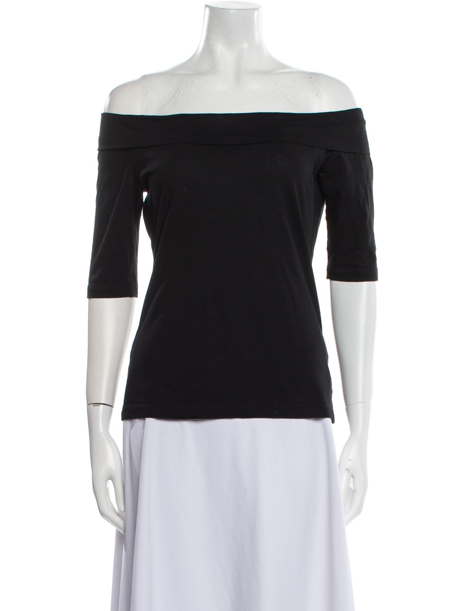 Morgane Le Fay Off-The-Shoulder Three-Quarter Sleeve Top