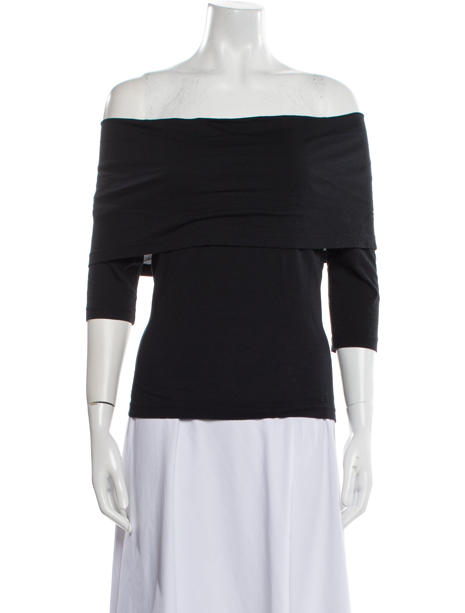 Morgane Le Fay Off-The-Shoulder Three-Quarter Sleeve Top