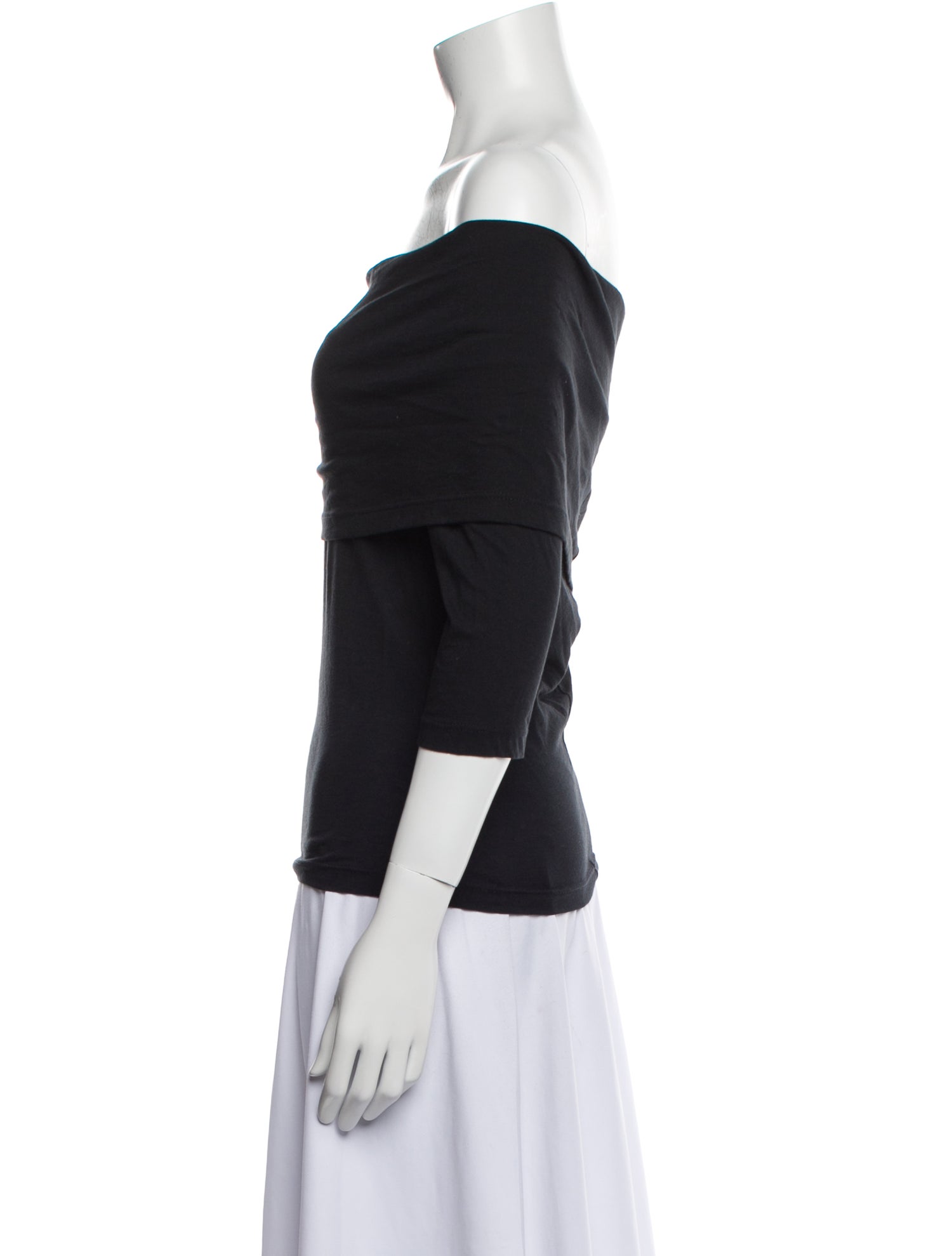 Morgane Le Fay Off-The-Shoulder Three-Quarter Sleeve Top