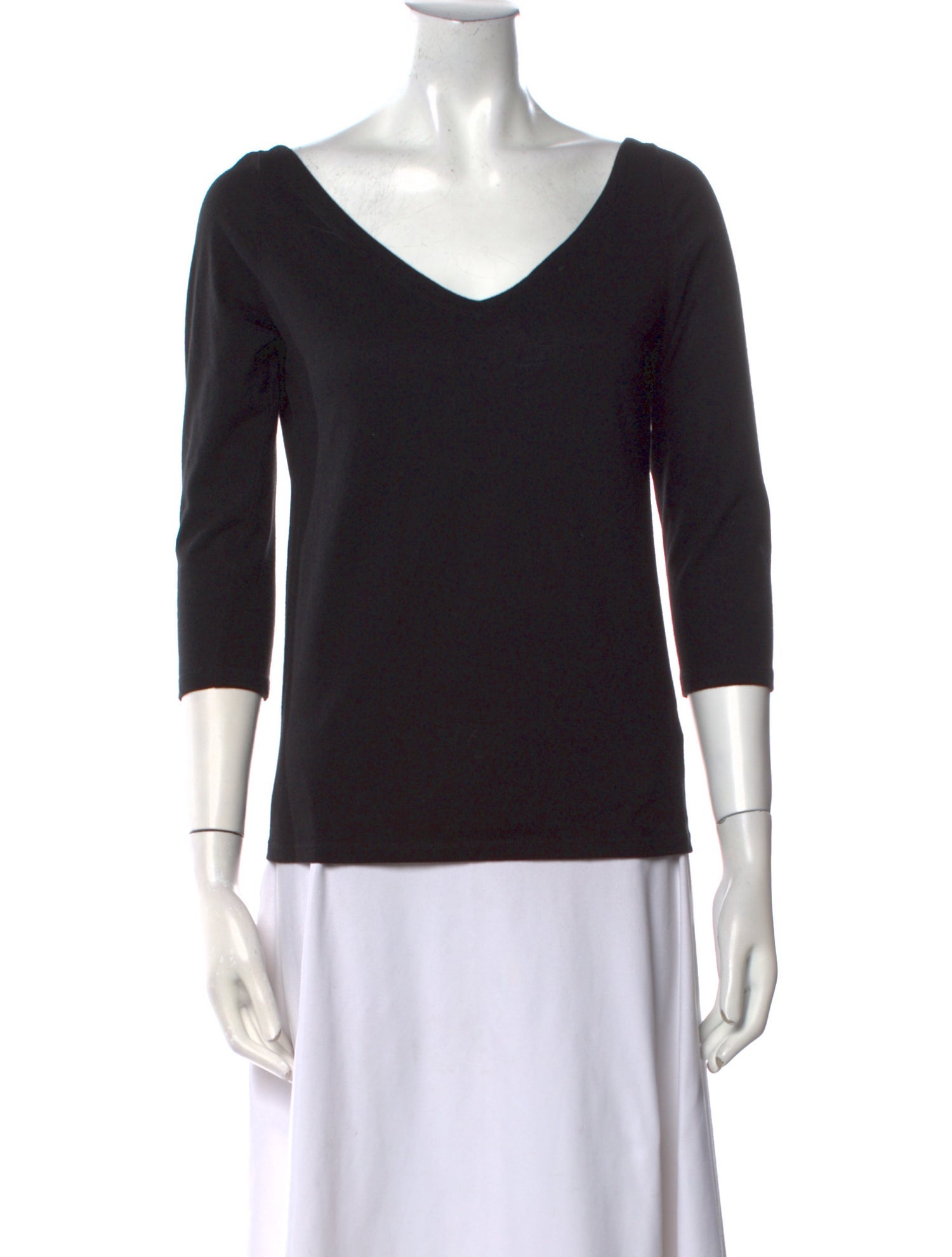 Morgane Le Fay V-Neck Three-Quarter Sleeve Top
