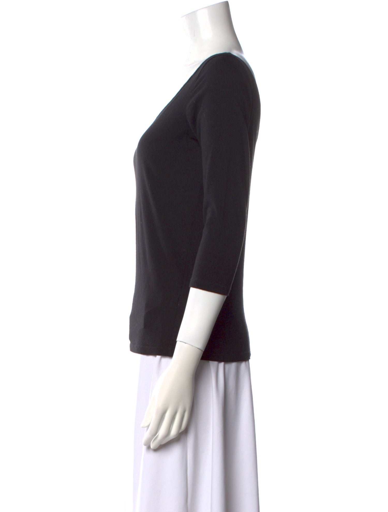 Morgane Le Fay V-Neck Three-Quarter Sleeve Top