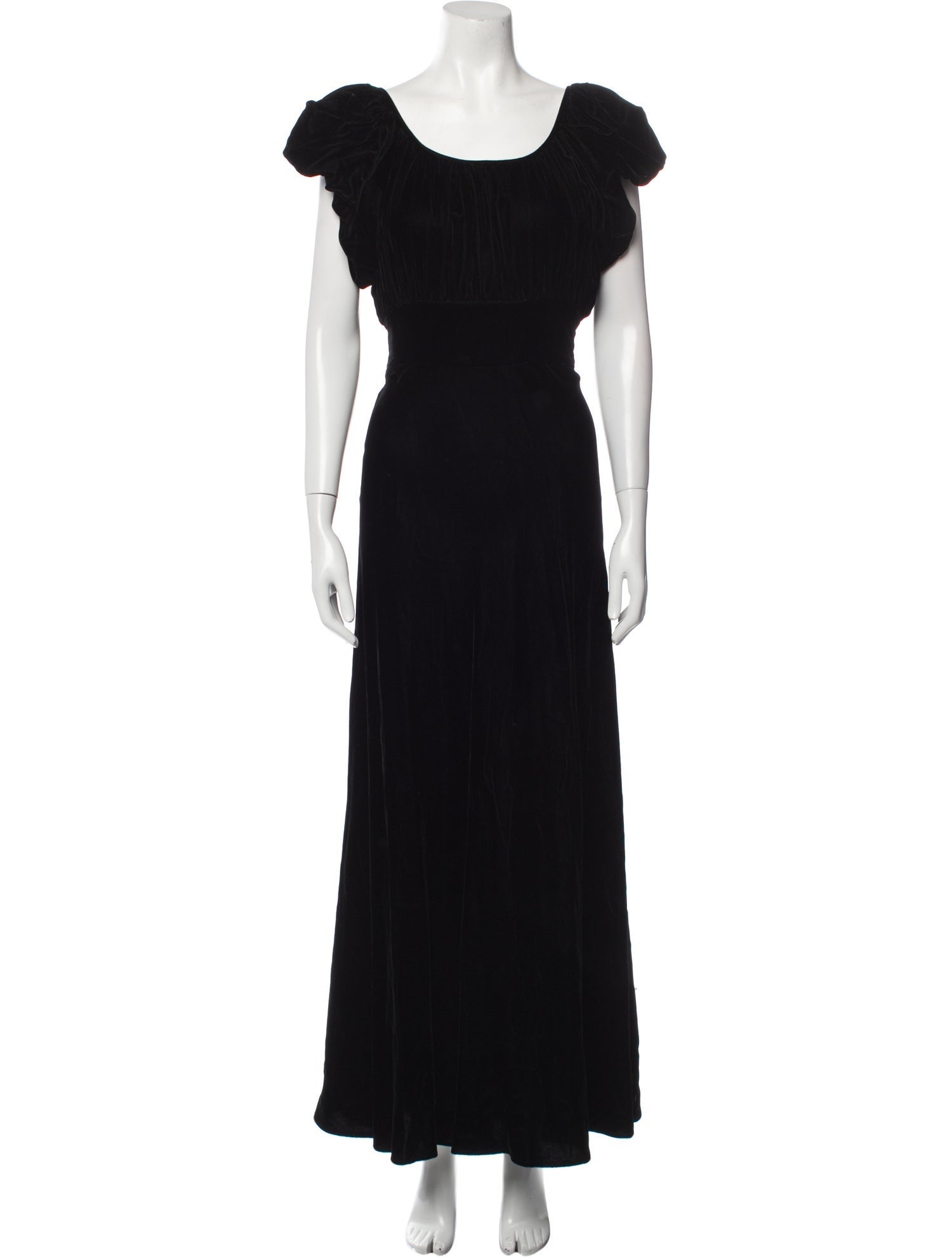 Morgane Le Fay Scoop Neck Long Dress