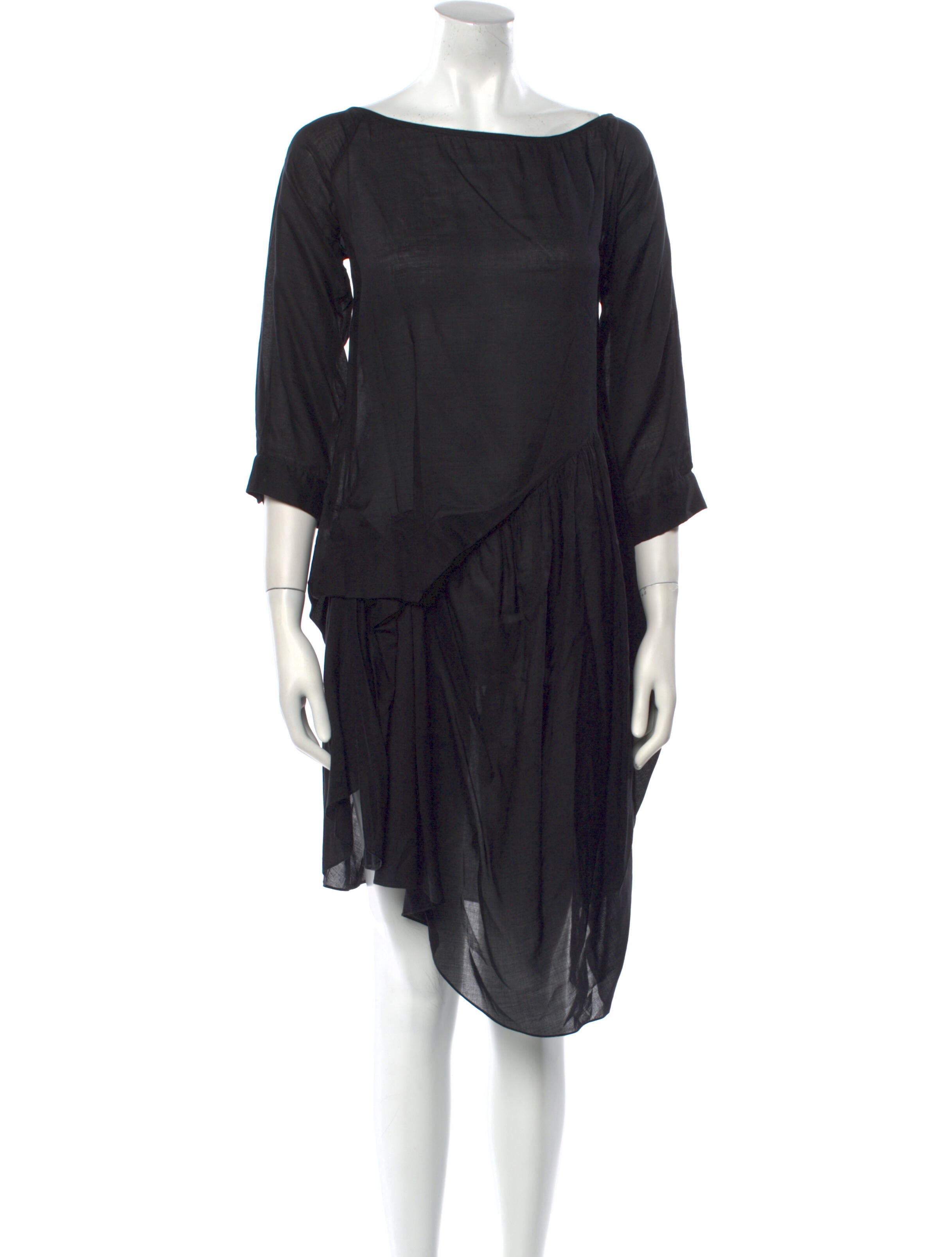 Morgane Le Fay Bateau Neckline Mini Dress