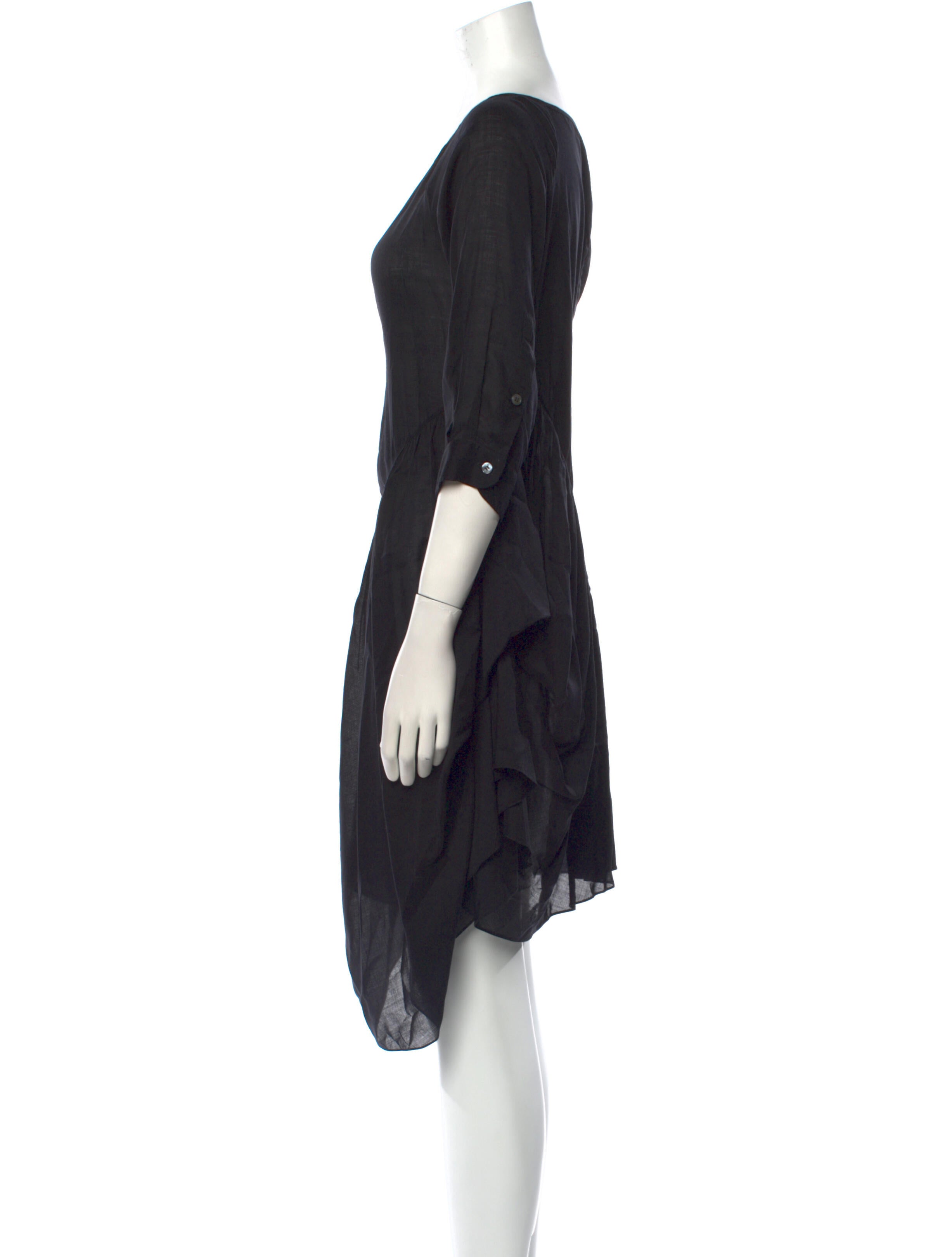 Morgane Le Fay Bateau Neckline Mini Dress