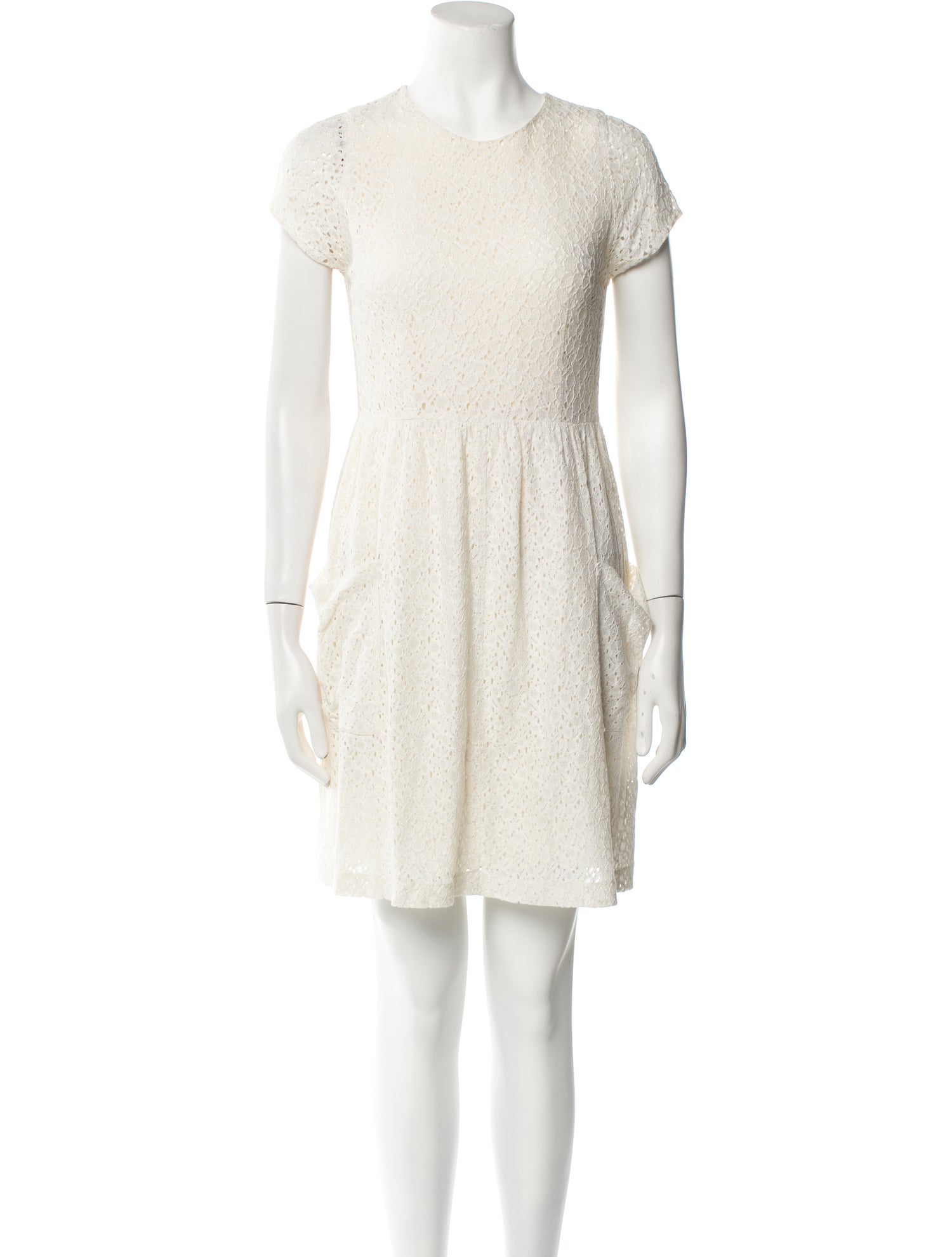 Morgane Le Fay Crew Neck Mini Dress