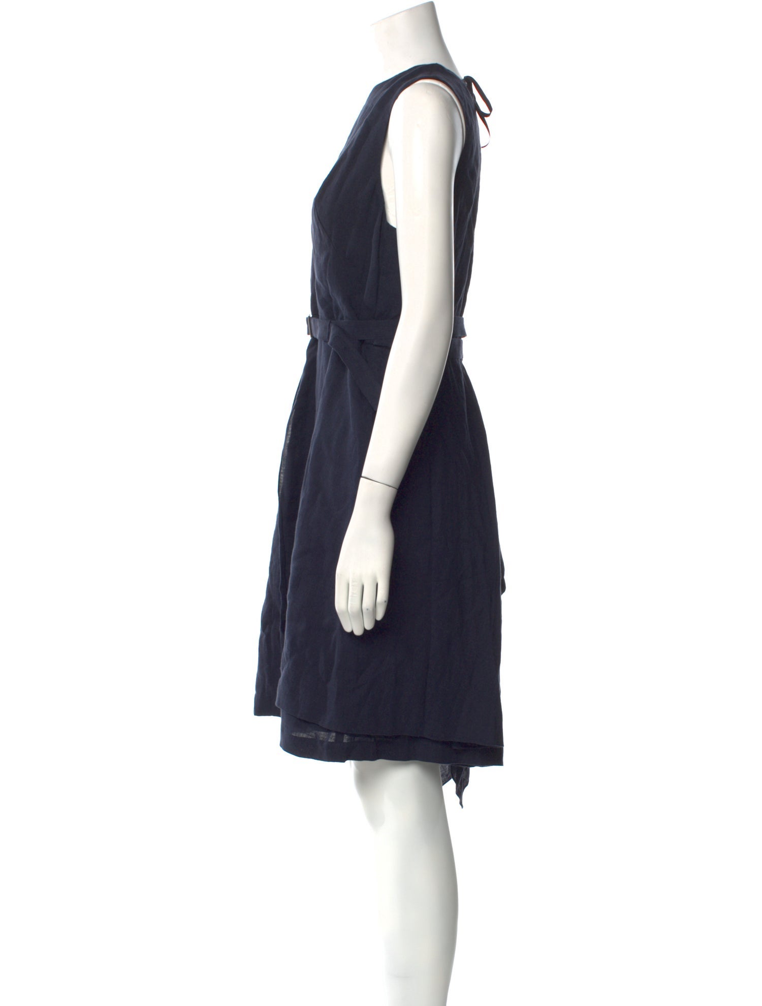 Morgane Le Fay Linen Knee-Length Dress