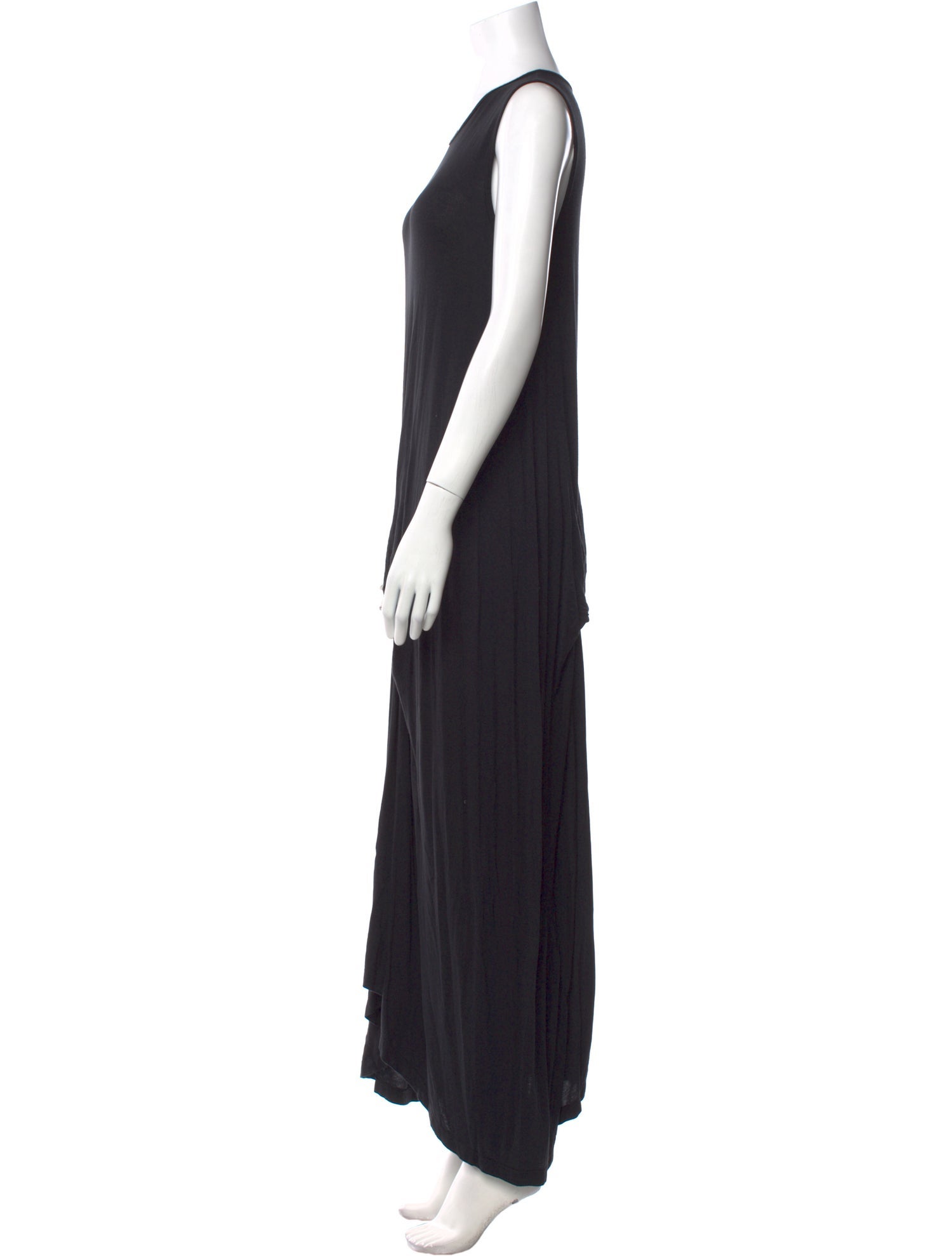 Morgane Le Fay Scoop Neck Long Dress