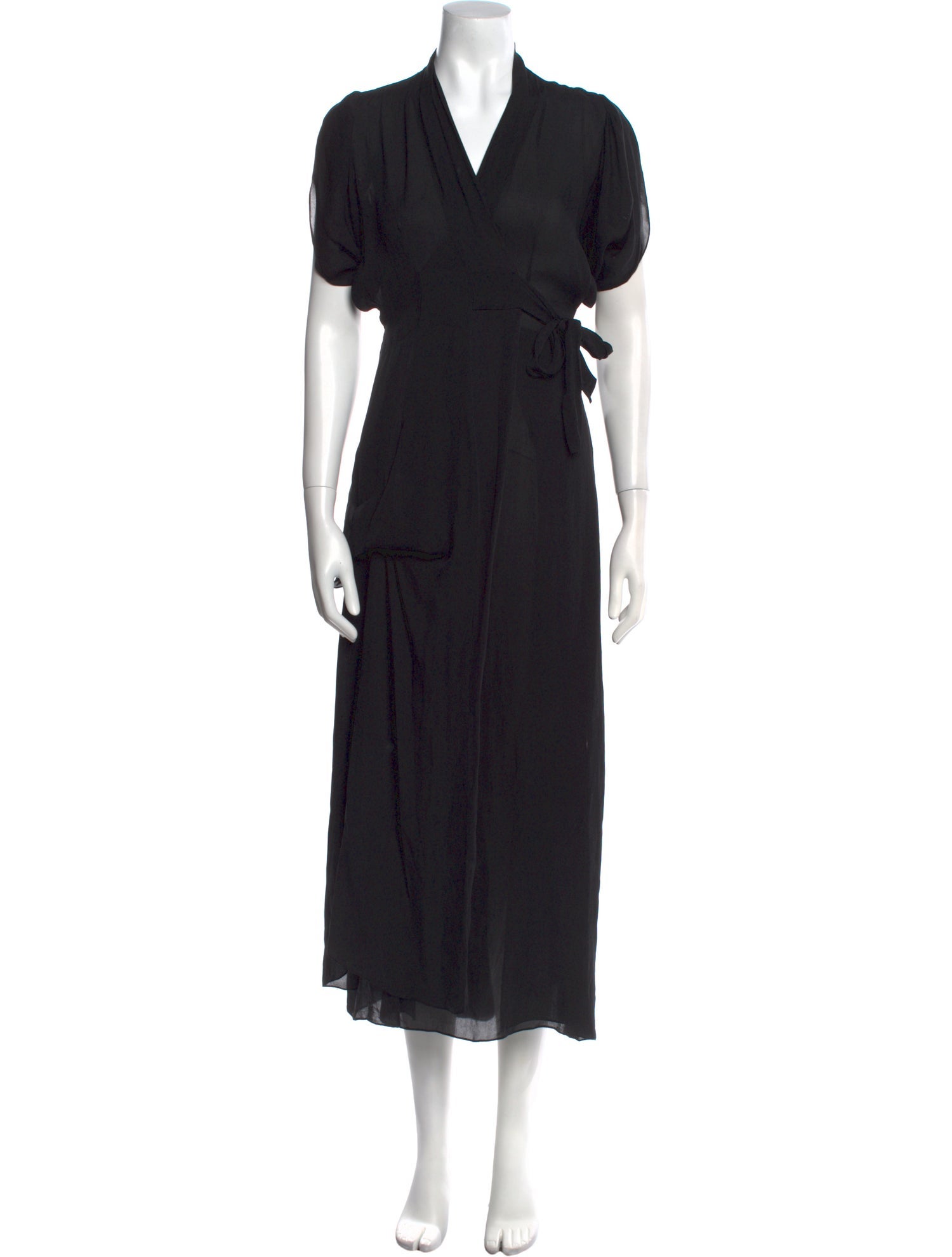 Morgane Le Fay V-Neck Midi Length Dress