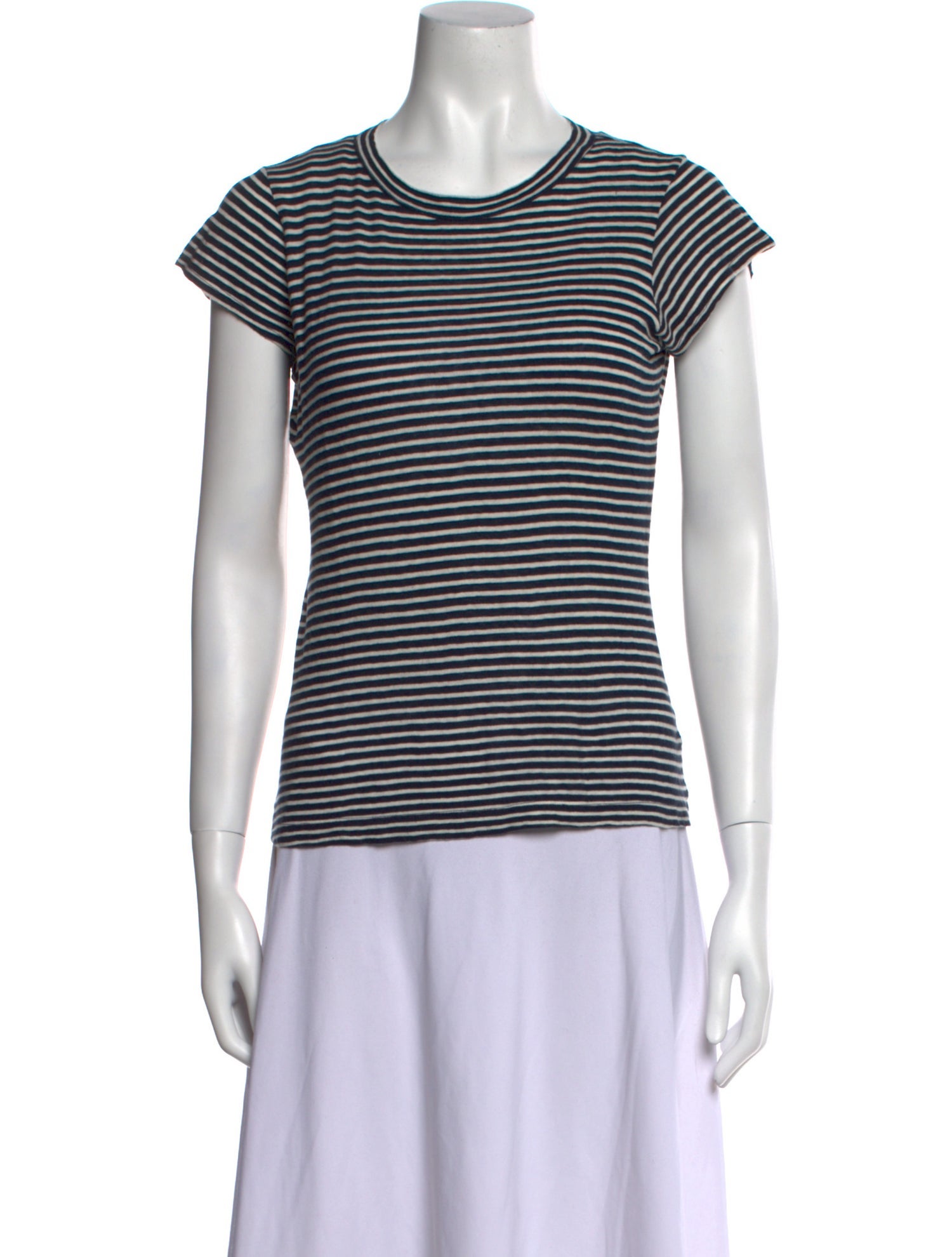 Morgane Le Fay Striped Crew Neck T-Shirt