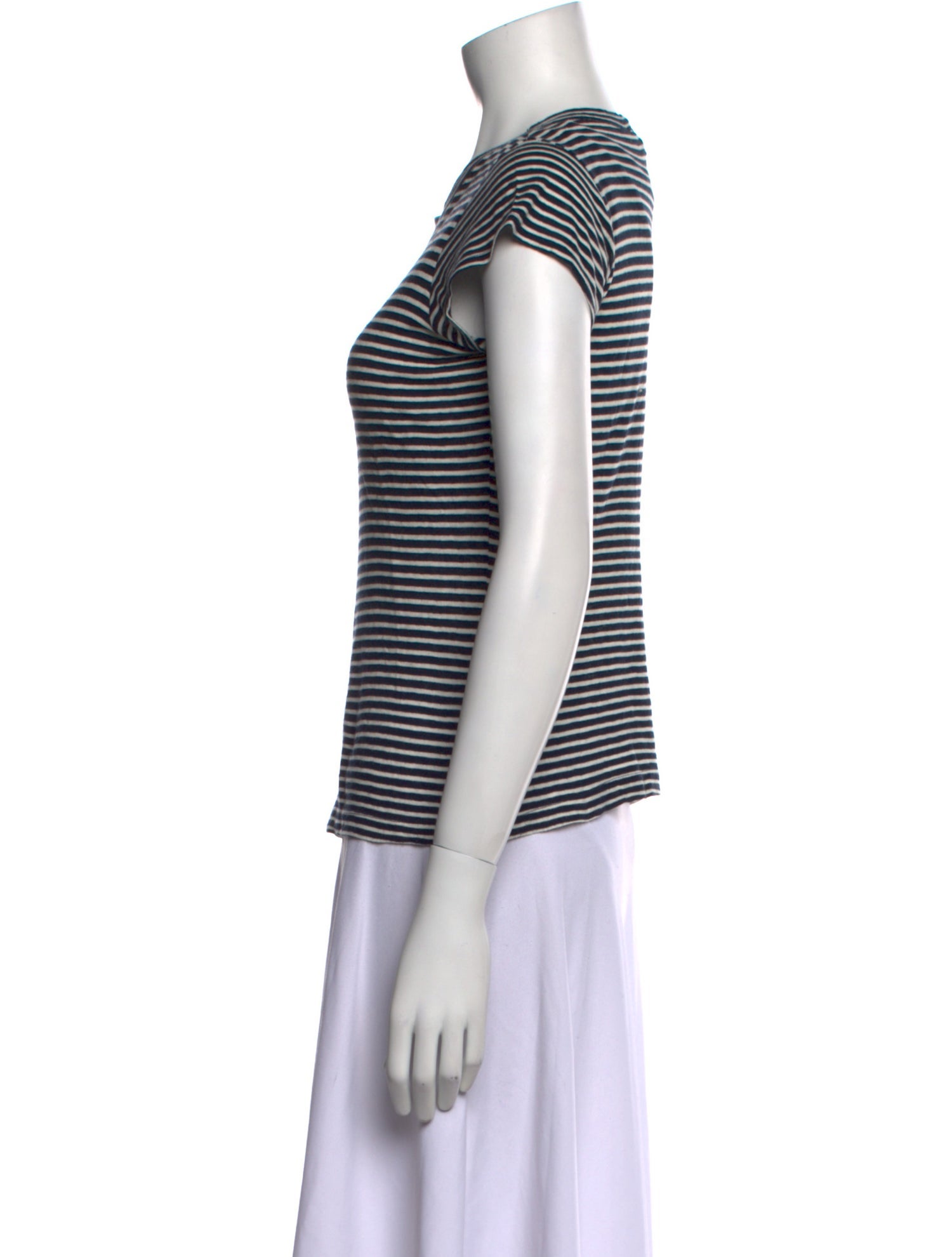Morgane Le Fay Striped Crew Neck T-Shirt