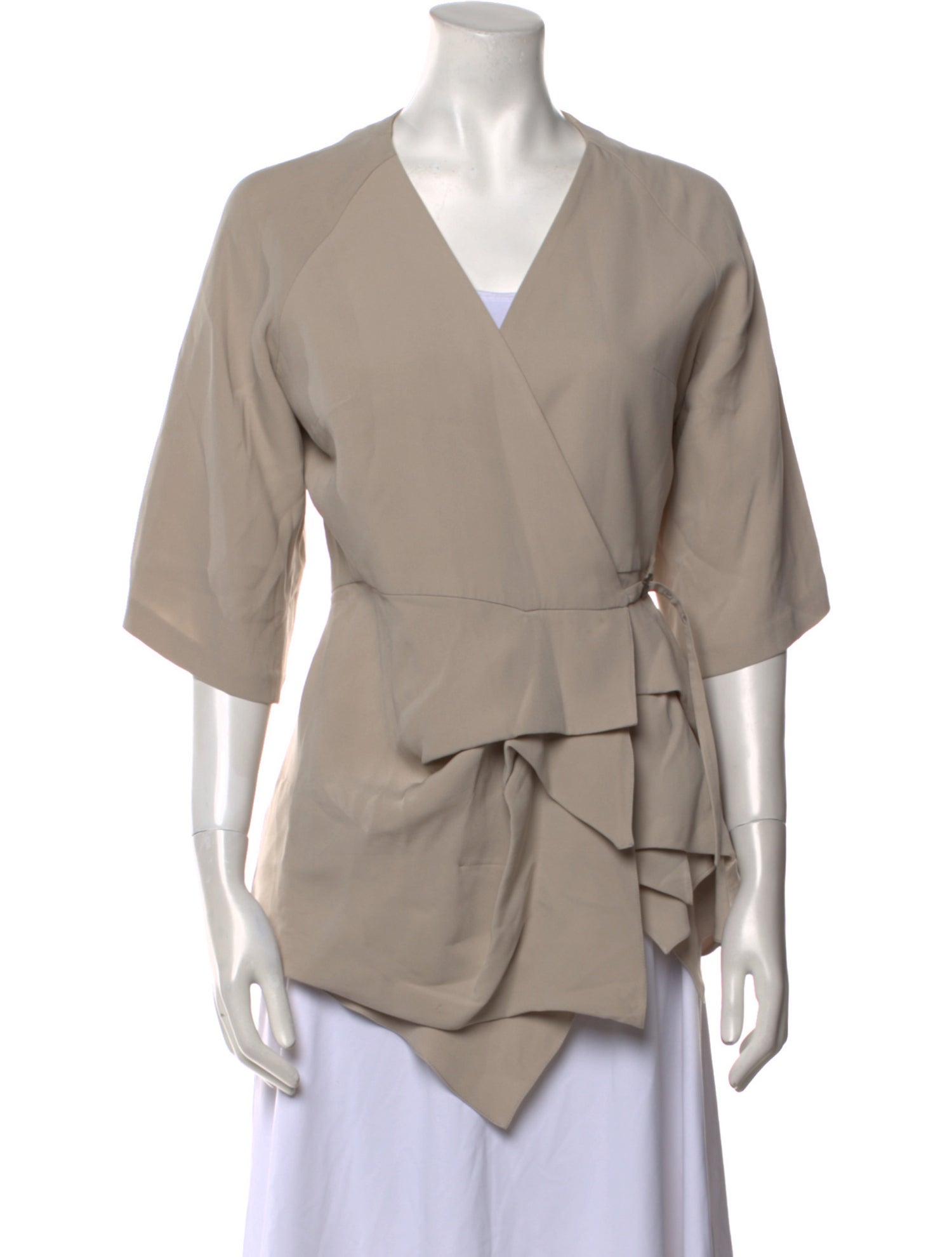 Morgane Le Fay Silk V-Neck Blouse