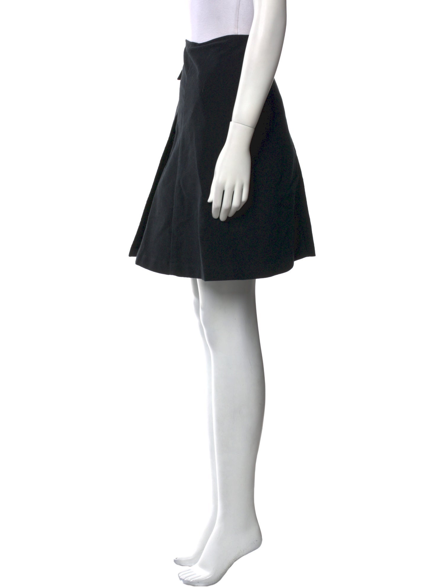 Morgane Le Fay Pleated Accents Knee-Length Skirt