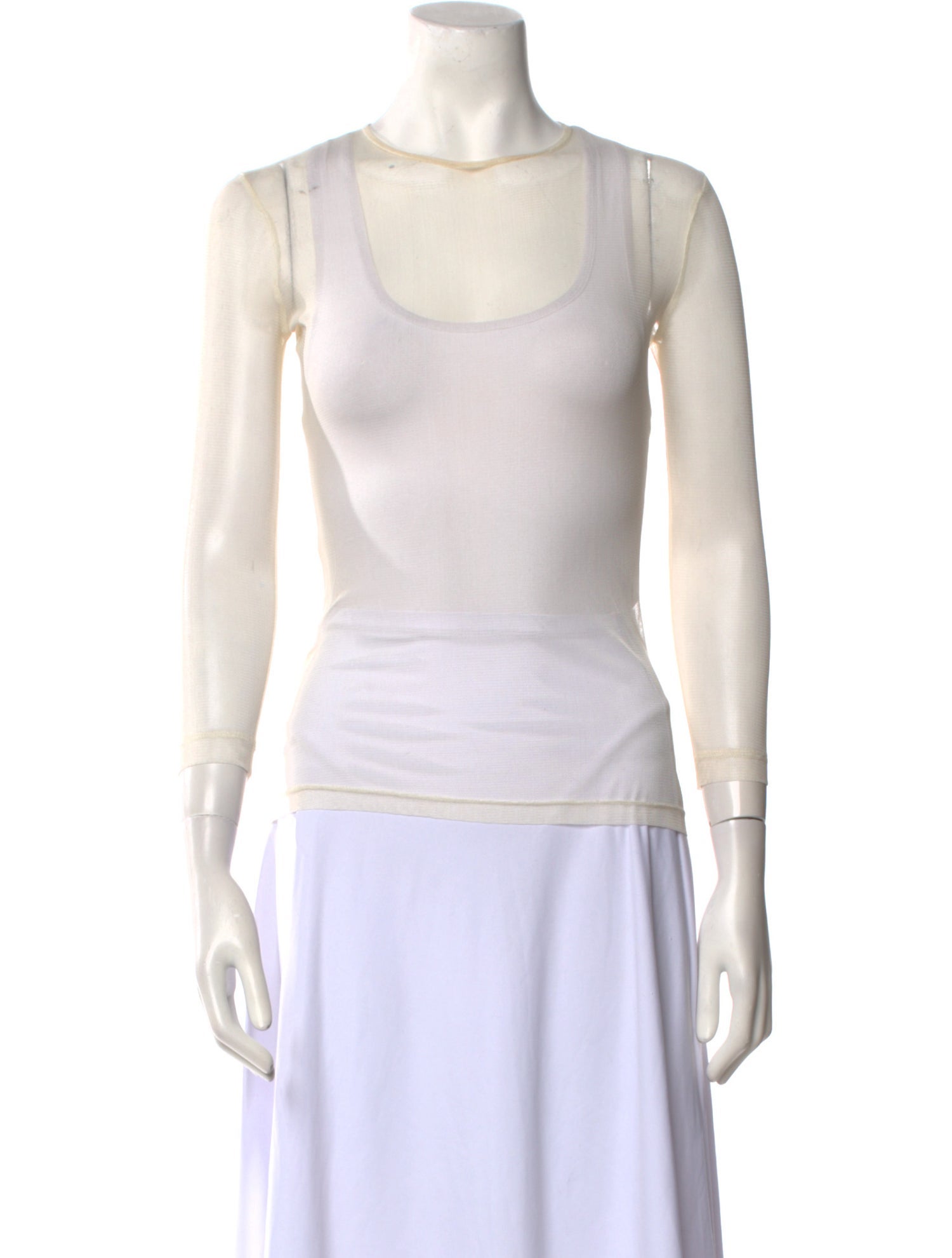 Morgane Le Fay Silk Crew Neck Top