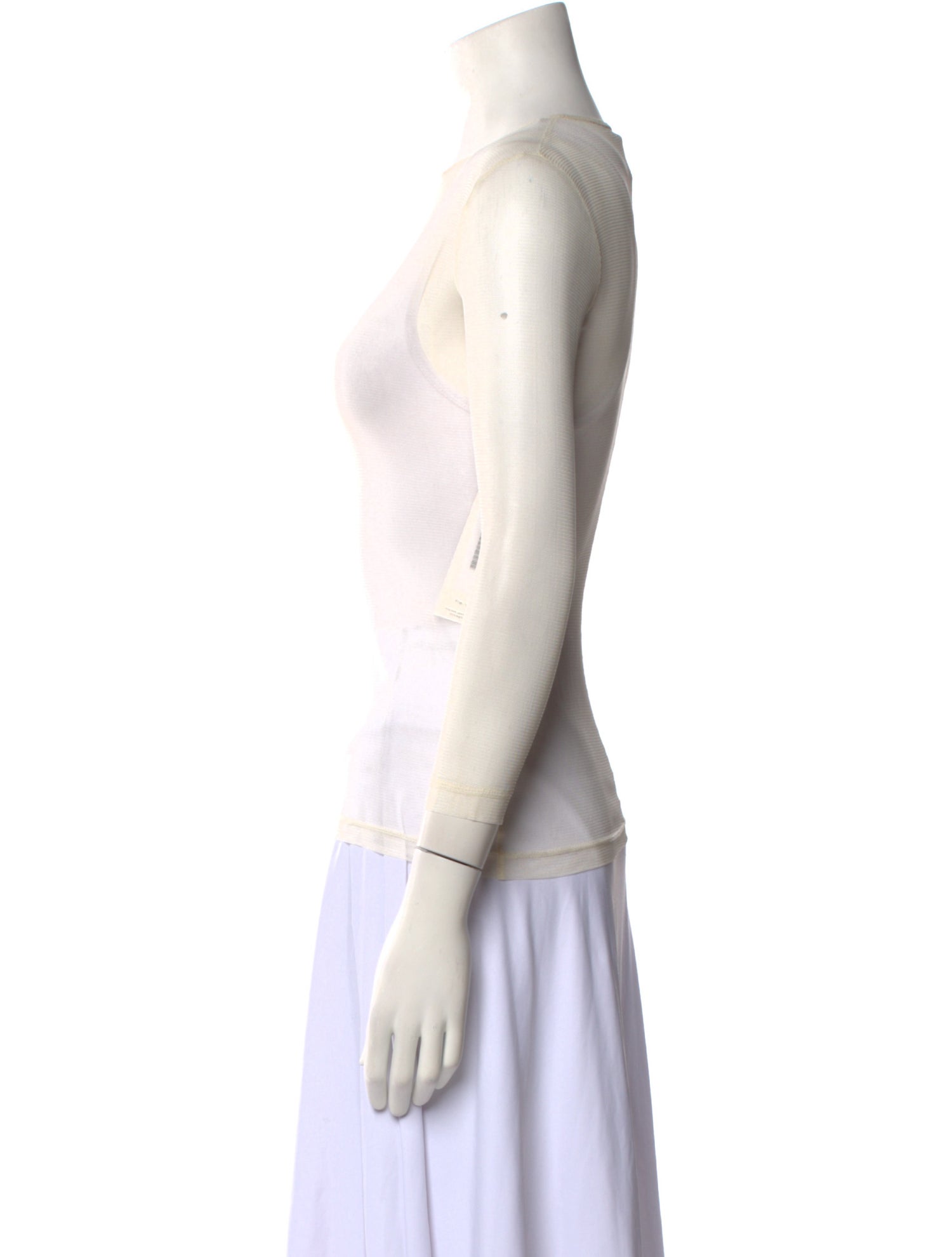 Morgane Le Fay Silk Crew Neck Top