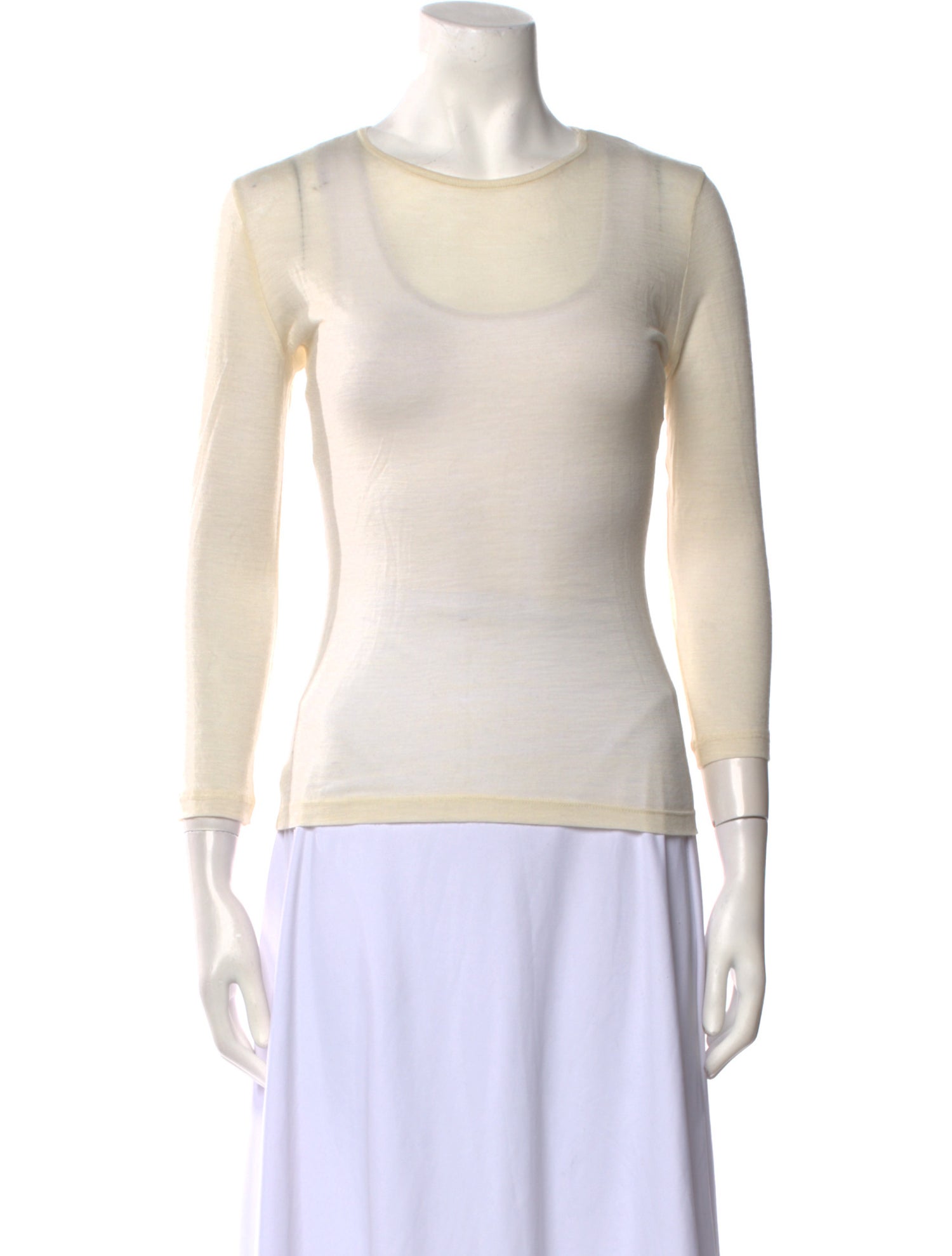 Morgane Le Fay Wool Scoop Neck Top