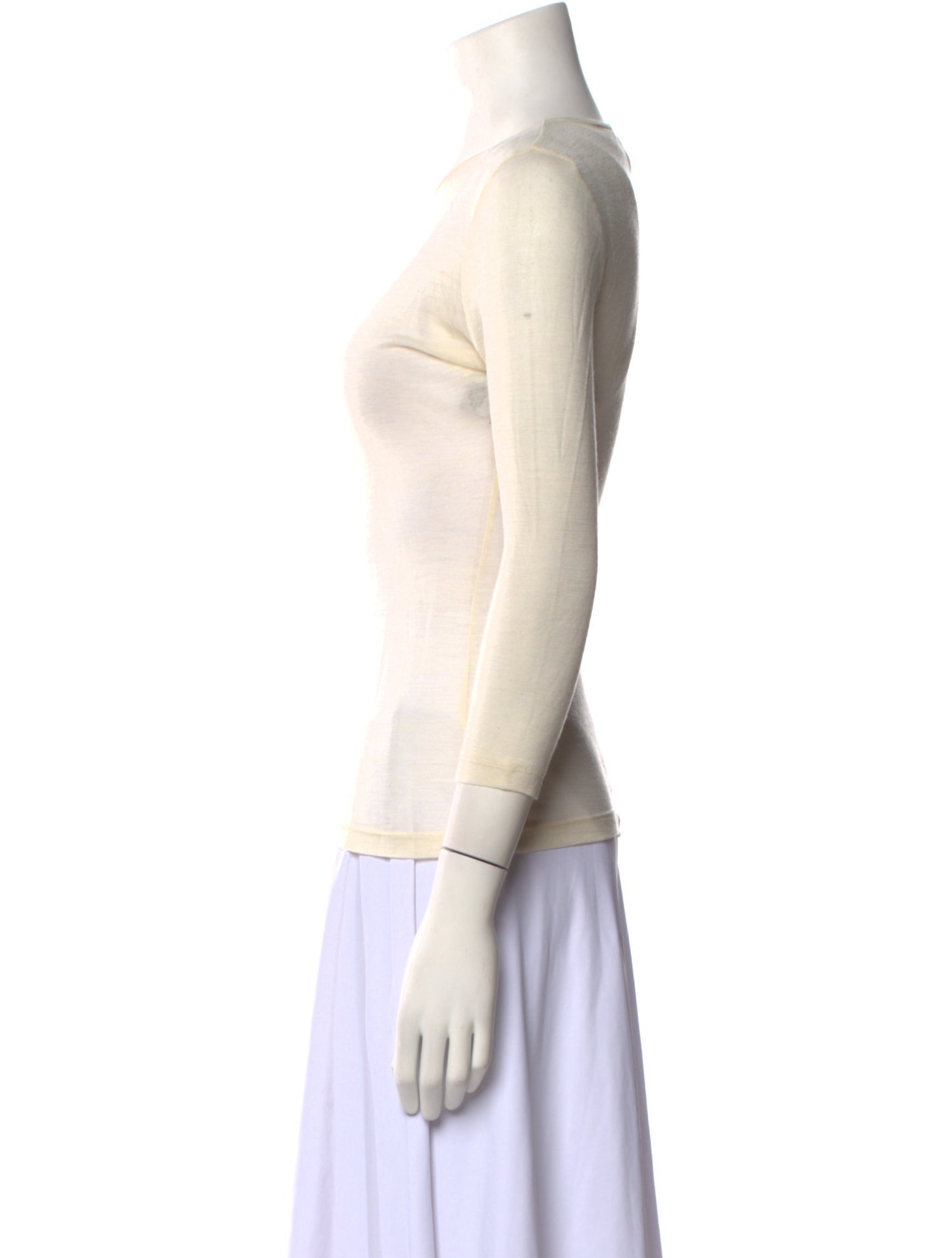 Morgane Le Fay Wool Scoop Neck Top