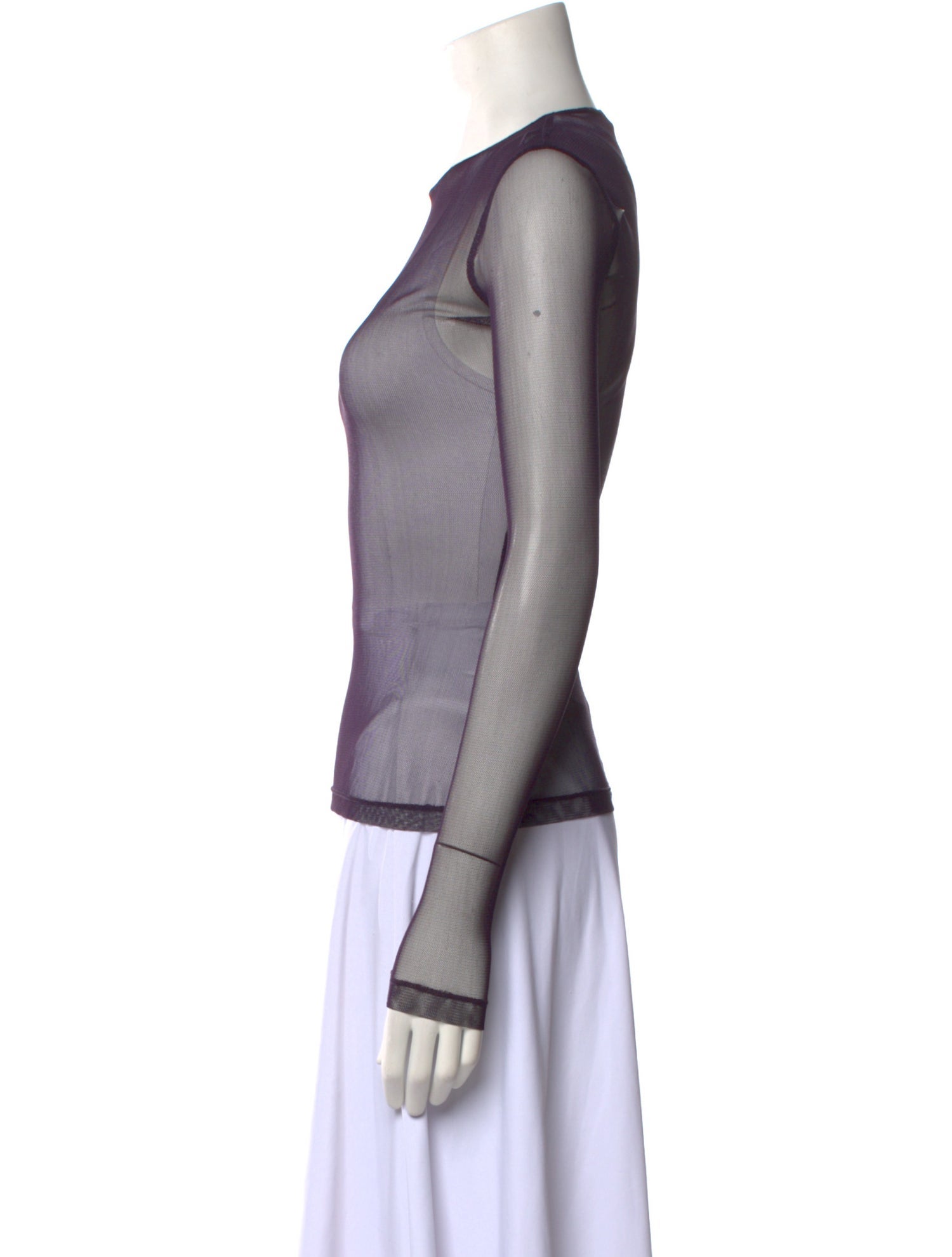 Morgane Le Fay Silk Crew Neck Top