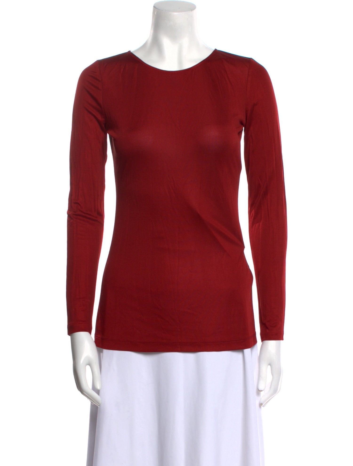 Morgane Le Fay Silk Scoop Neck Top