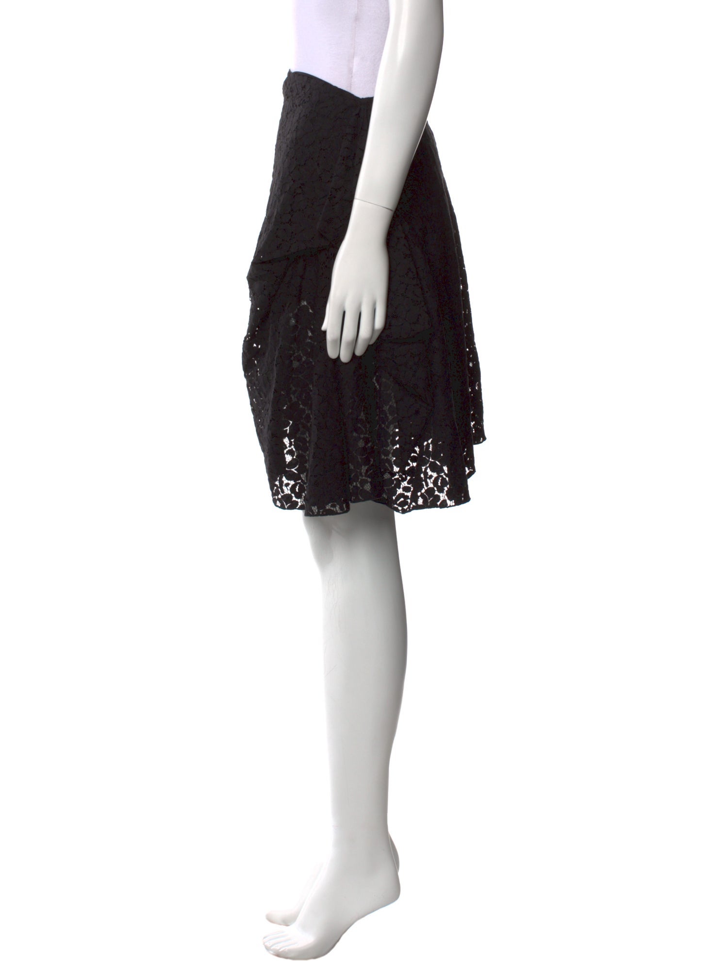 Morgane Le Fay Silk Knee-Length Skirt